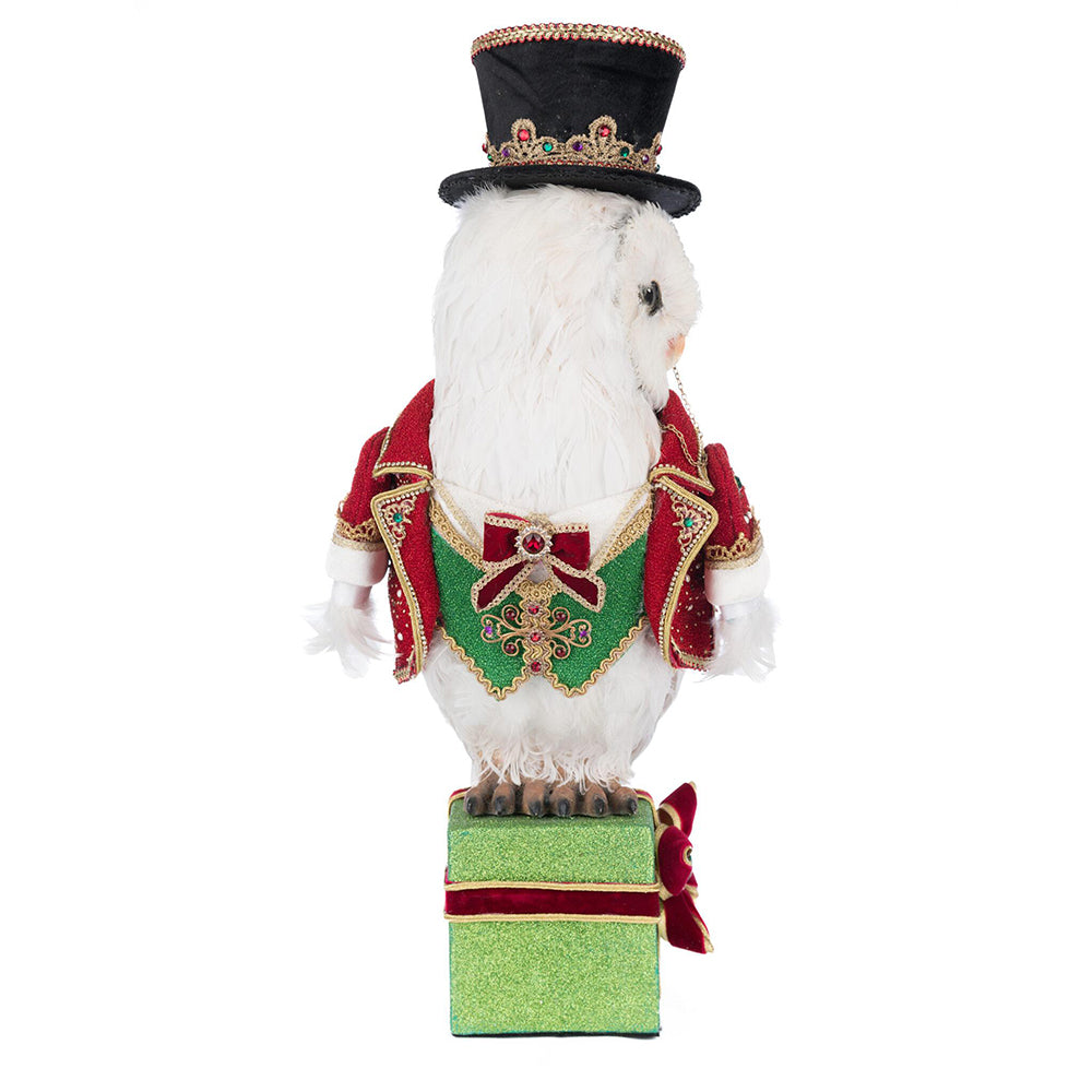 Christmas Ball Owl Tabletop Decor - Handcrafted Holiday Ornament by Katherine's Collection - Perfect for Festive Home Decor, Christmas Tree, and Gift Giving