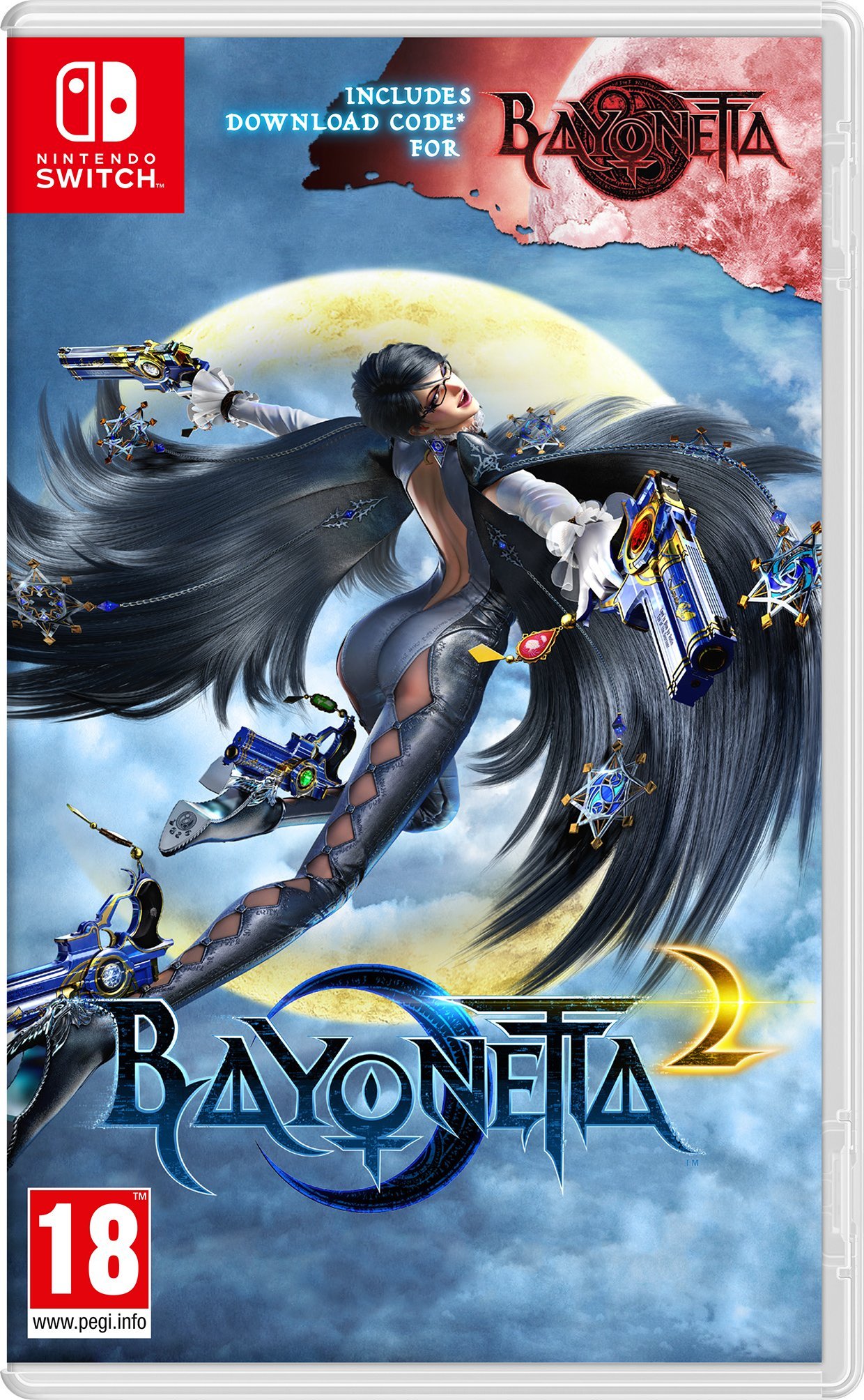 Bayonetta 2 with Bayonetta 1 Digital Code - Nintendo Switch Game | Action-Adventure Game for Adults | Perfect for Home Gaming & Travel Entertainment
