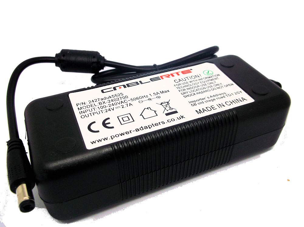24V 2.5A Replacement Power Supply for SKYNET ECO-A069-C PSU - Compatible with CCTV Cameras, Security Systems & Networking Equipment