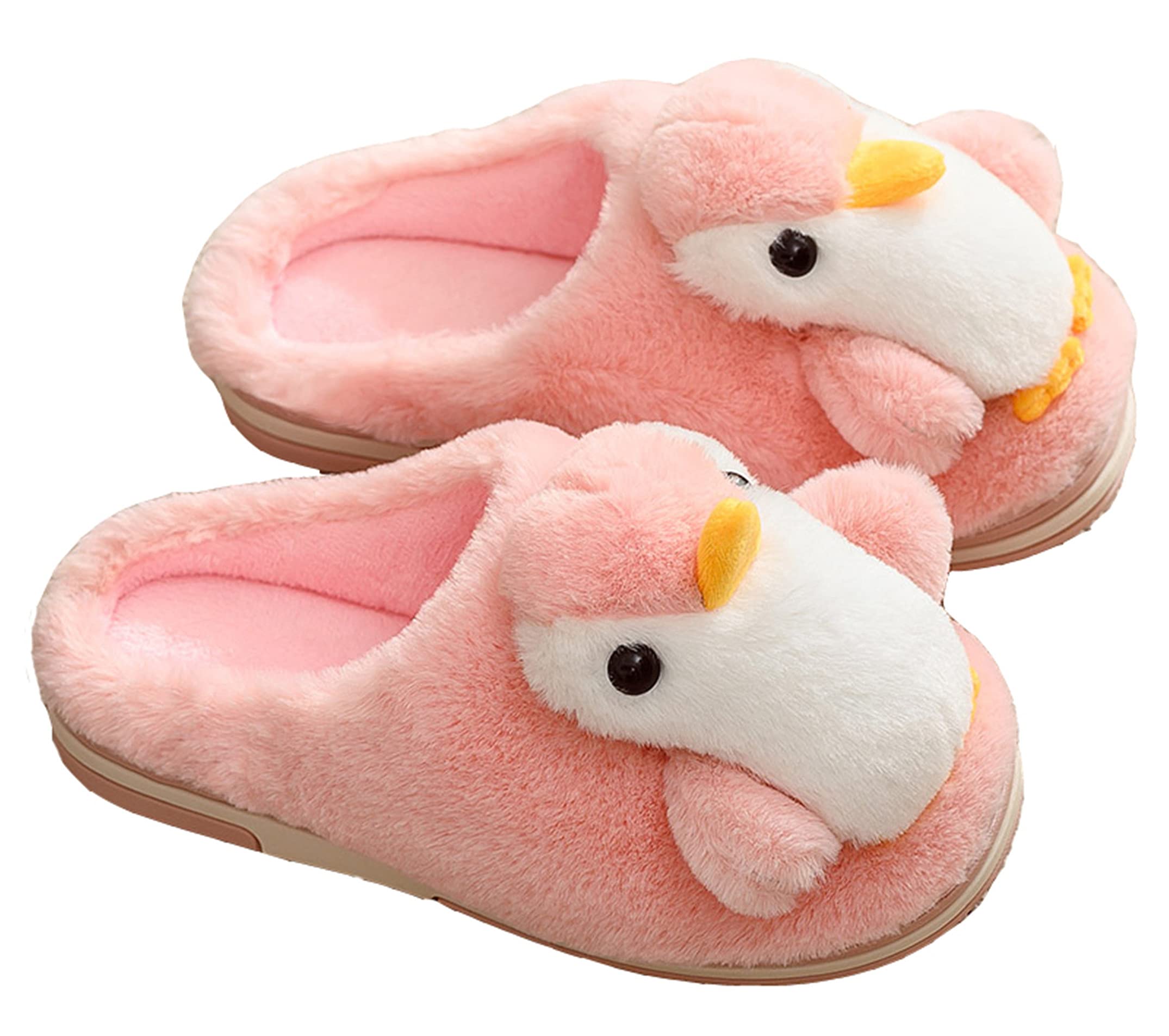 YILANLAN Women's Plush Winter Slippers - Warm Animal Design Penguin House Shoes for Indoor Comfort & Cozy Home Wear | Perfect for Relaxing, Lounging & Cold Weather