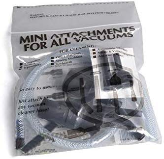 Universal Vacuum Cleaner Mini Attachment Kit - for Computers & Electronics Cleaning
