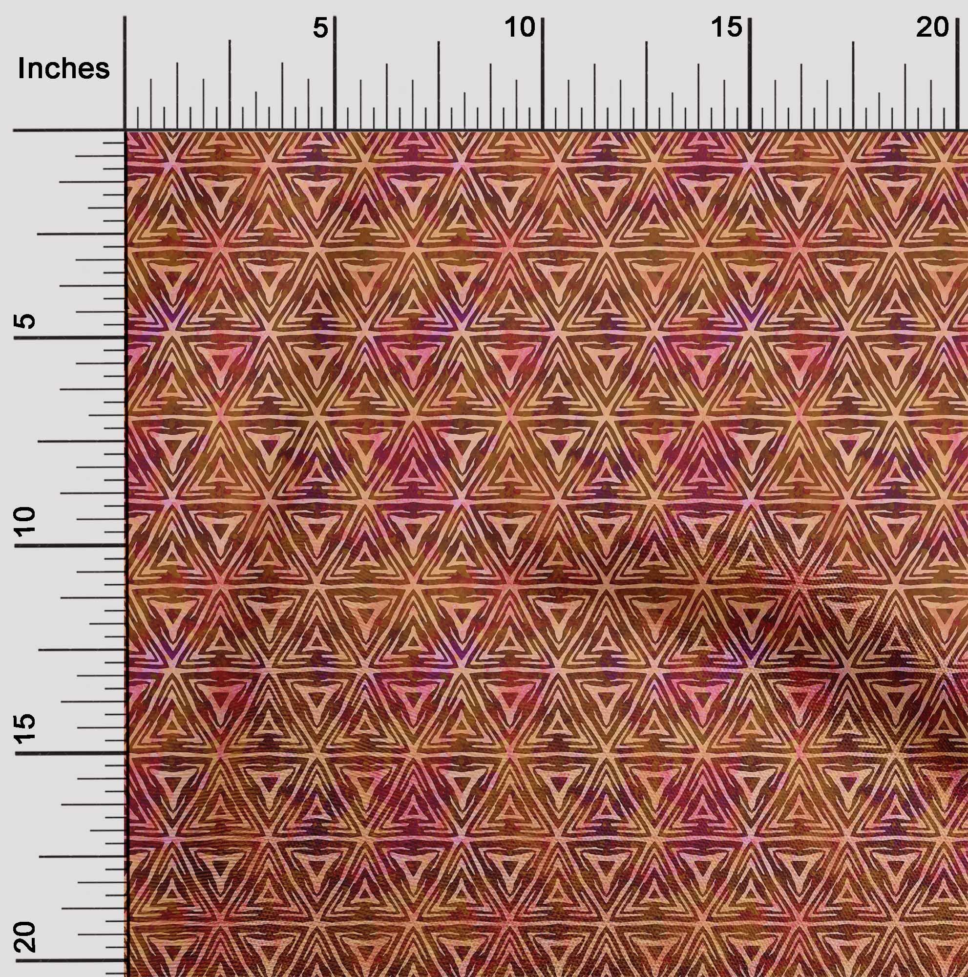 oneOone Georgette Viscose Batik Dress Fabric - 42 Inches Wide, Pink Mandys Print, Premium Material for Dresses & Apparel | Perfect for DIY Fashion, Home Decor, and Craft Projects