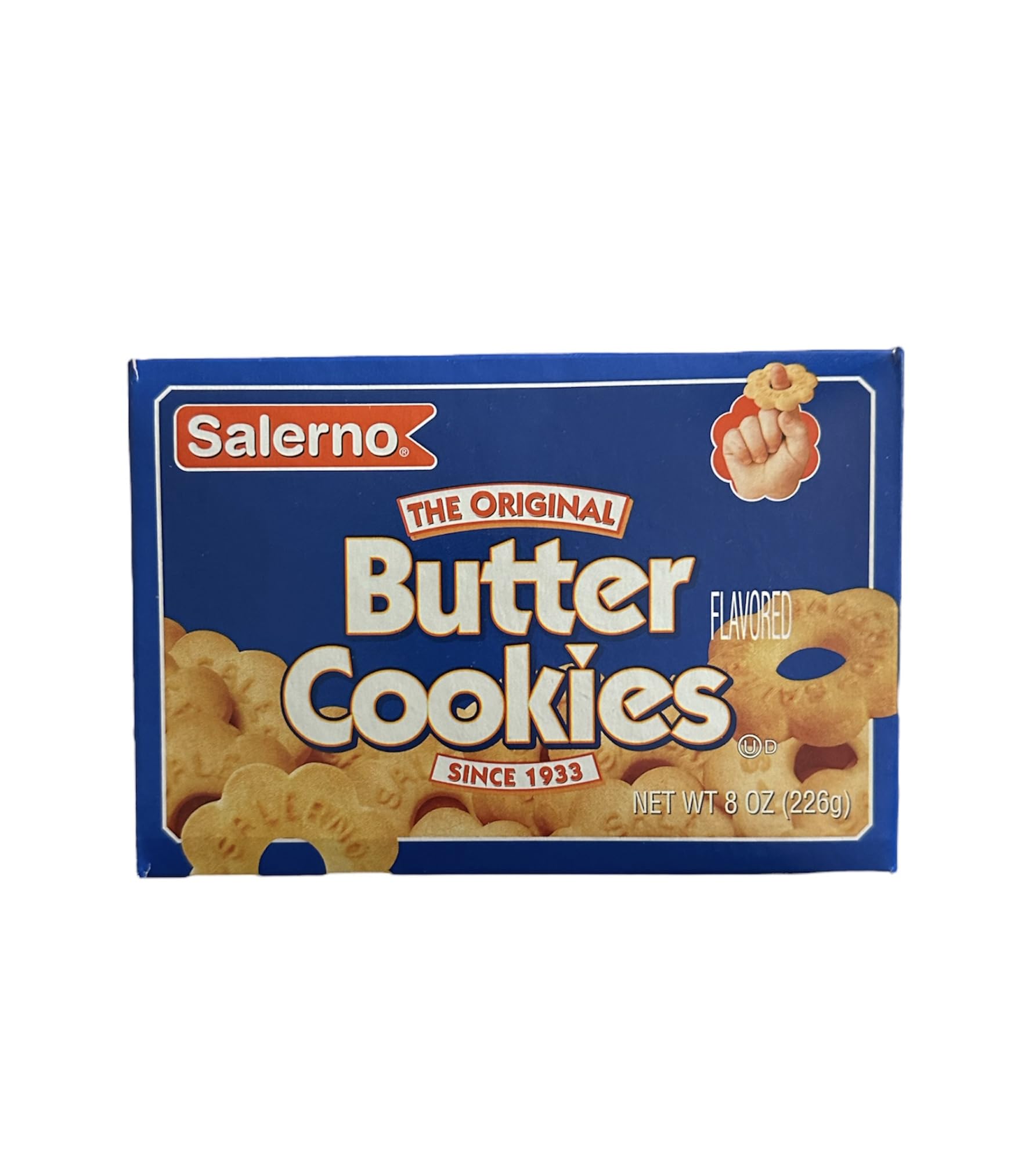 Salernos Butter Cookies - 8 Oz Box | Delicious Homemade Cookies for Snacking, Gifts & Parties | Perfect for Office Treats, Holiday Gifts & Family Gatherings