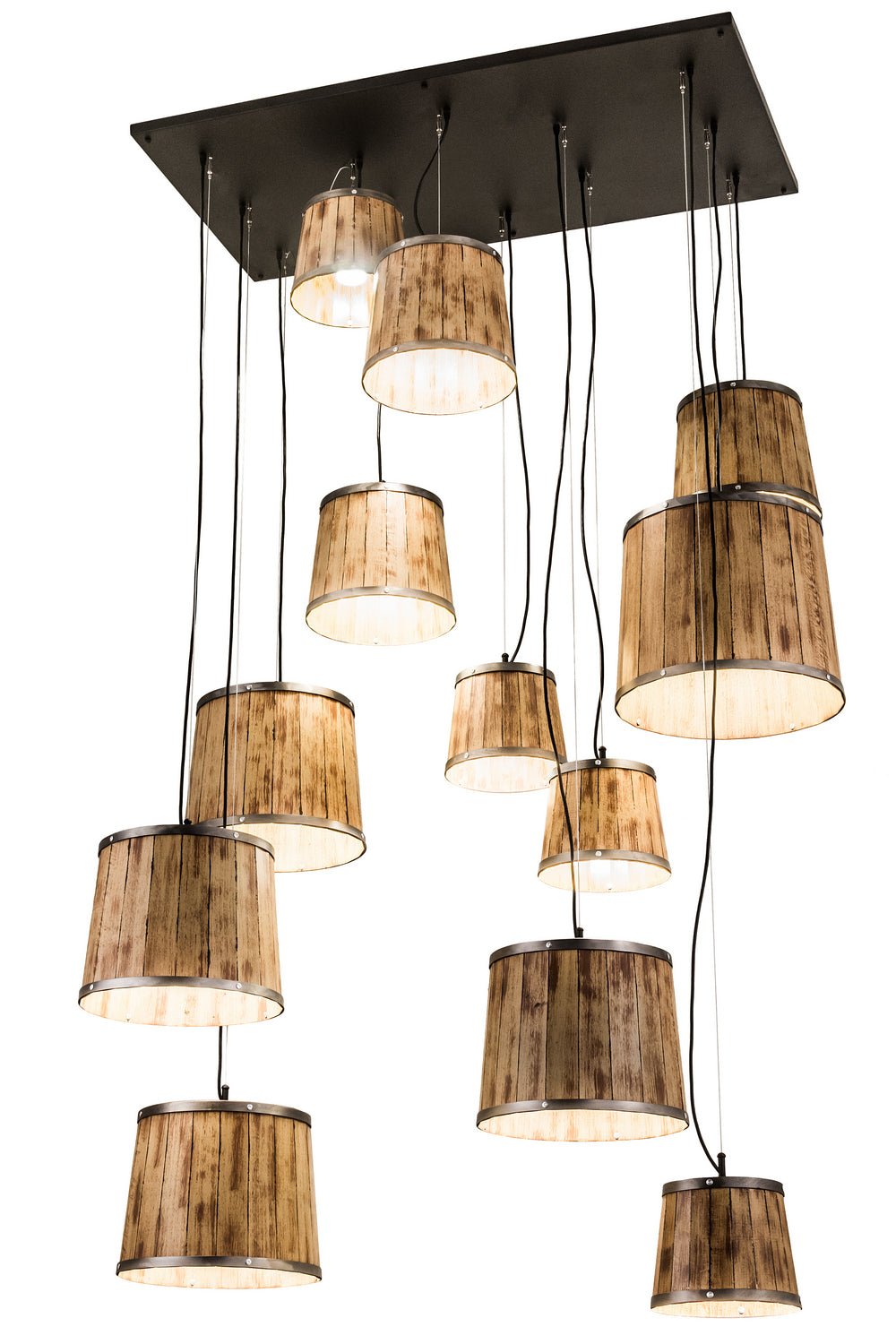 12-Light Modern Pendant Lighting Fixture - Elegant Glass Chandelier for Dining Room, Kitchen Island & Living Room Decor
