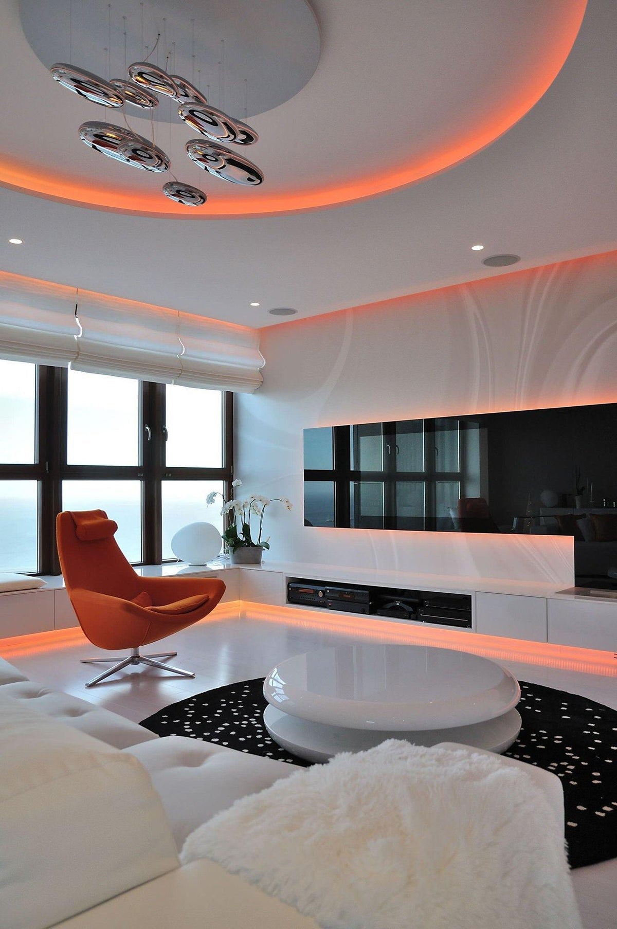 Stylish Mercury Ceiling Light Fixture - Modern LED Chandelier for Living Room, Bedroom & Dining Room - Energy Efficient Home Decor Lighting Solution