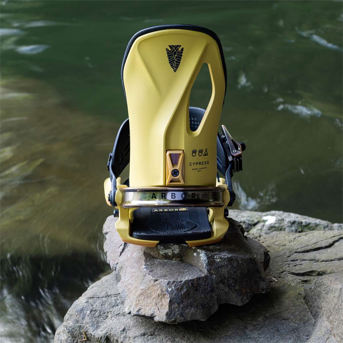 **Arbor Cypress Snowboard Bindings 2024 - Lightweight & Responsive for All-Mountain Riding - Perfect for Freestyle & Powder Snowboarding**