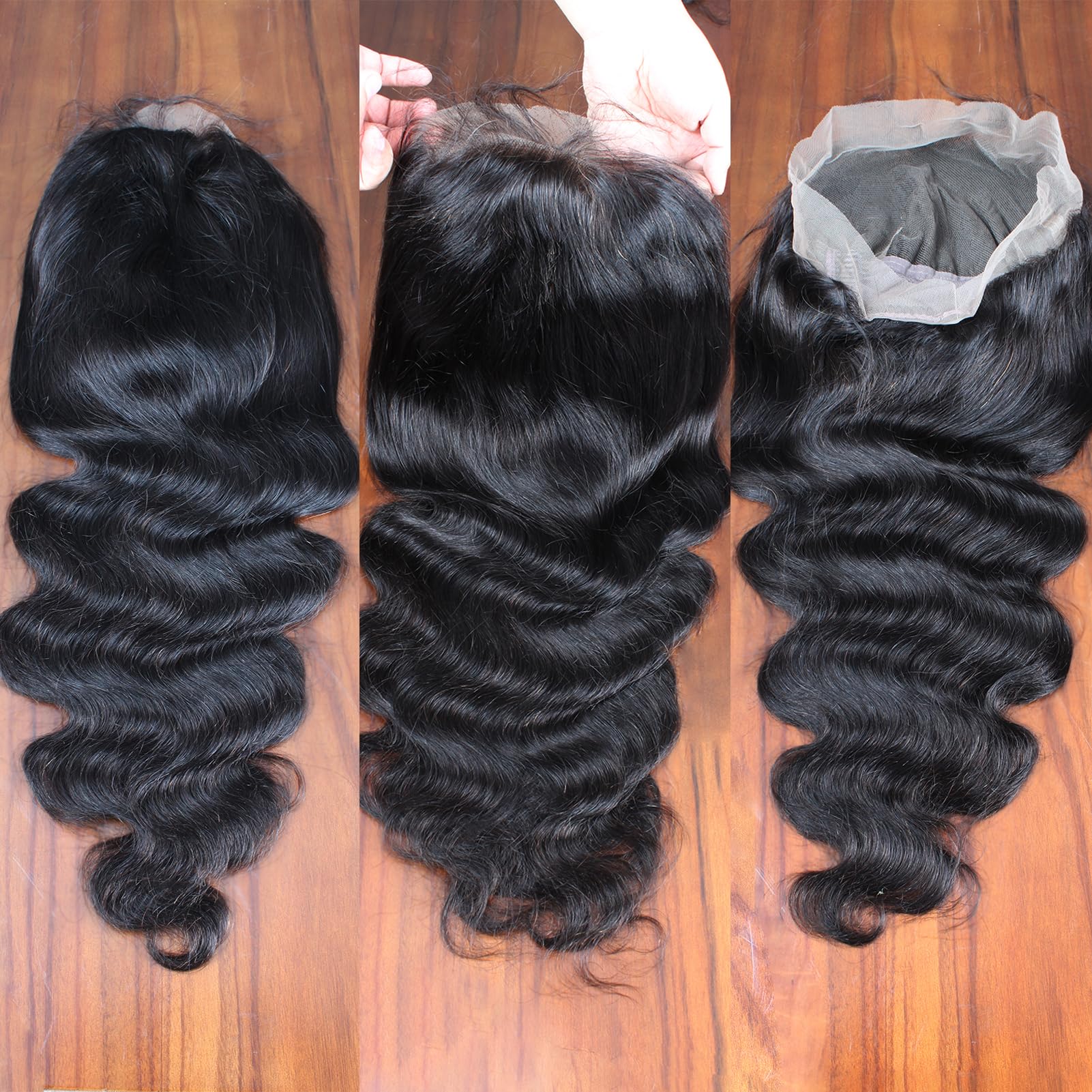 FASHION PLUS 15A Brazilian Human Hair Full Lace Wig - 180% Density Body Wave Real Hair HD Transparent Invisible Lace Front Wig Handmade for Women | Perfect for Daily Wear, Cosplay, Weddings & Special Occasions