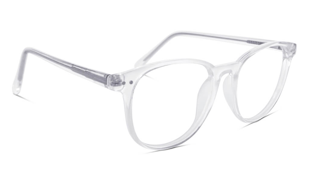 Blue Light Blocking Computer Glasses - ScreenTime Billie Crystal Readers for Women & Men - Reduce Eye Strain & Fatigue for Work, Gaming & Digital Screen Use