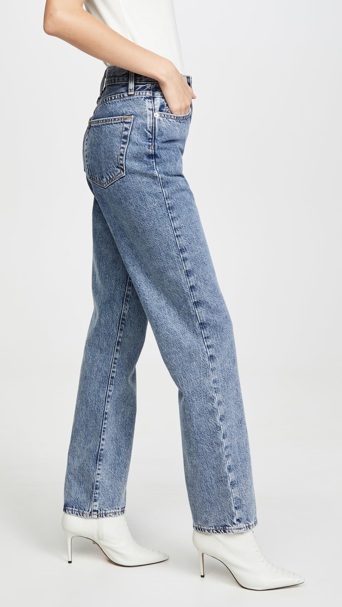 Stylish Women's High Waist London Jeans - Trendy Skinny Denim Pants for Casual Wear & Everyday Outfits