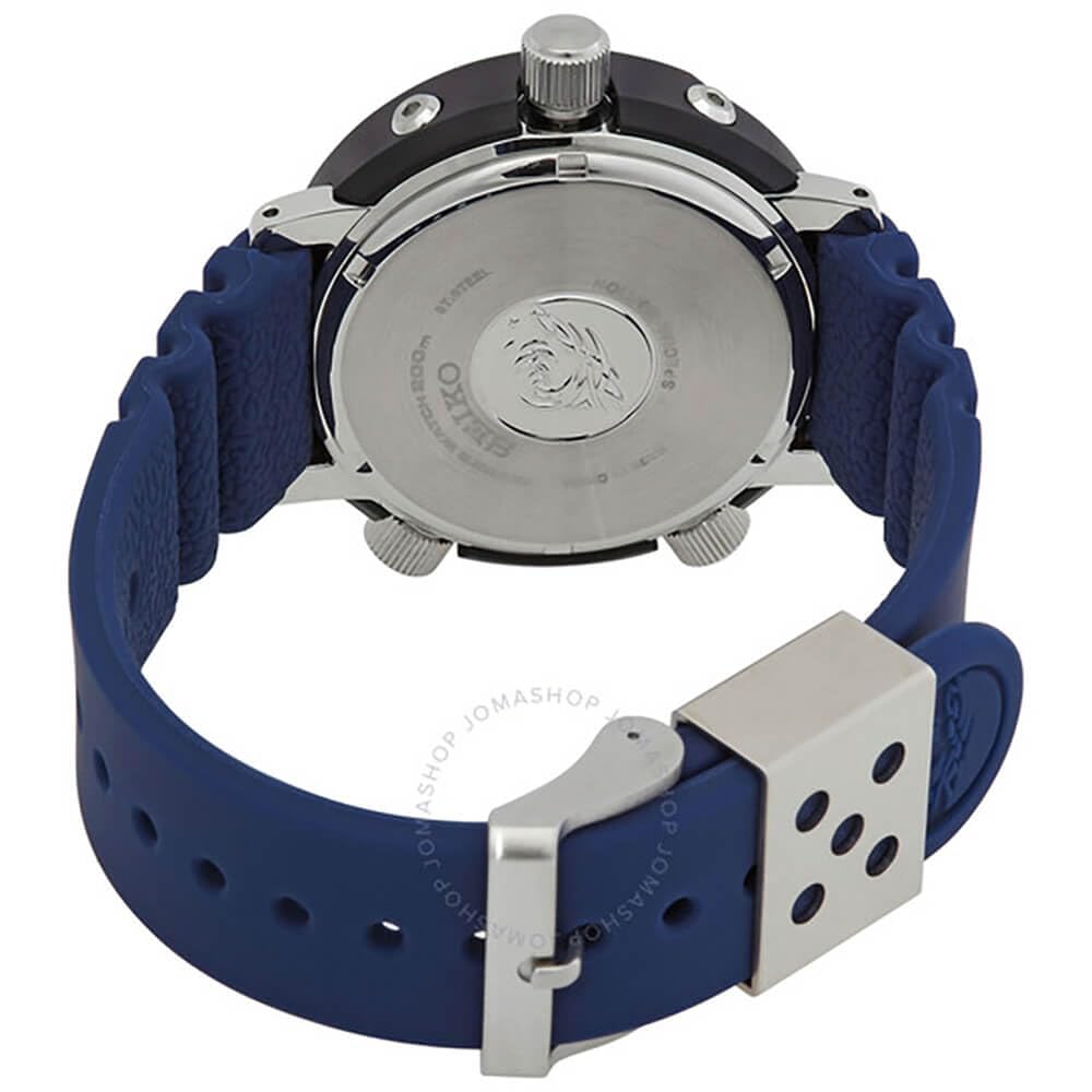SEIKO Prospex Analog-Digital Black Dial Men's Watch SNJ039 - Durable Sports Watch for Diving, Outdoor Adventures & Everyday Wear