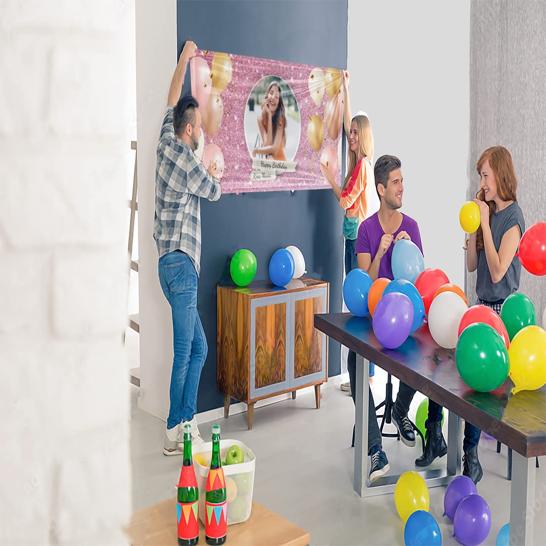 Custom Birthday Vinyl Banner - Personalized Party Backdrop for Celebrations