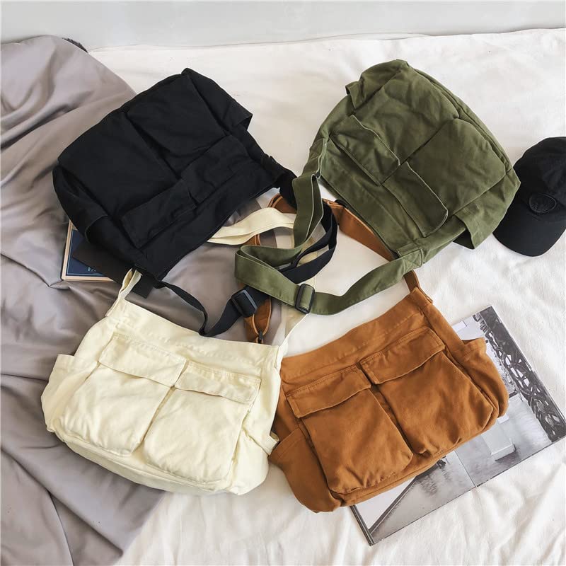 Stylish Canvas Tote Bag for Women & Men - Large Capacity Casual Shoulder Bag - Perfect for Work, Travel, Shopping & Beach Outings