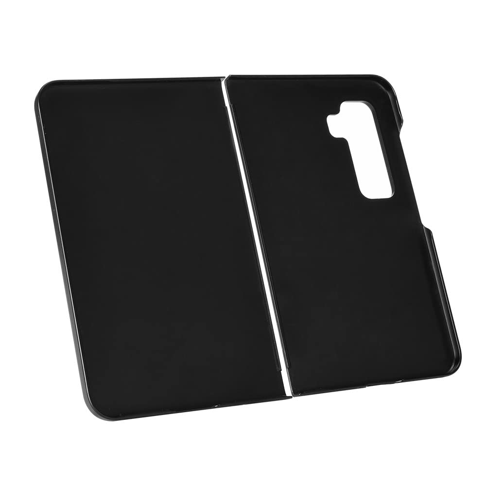 Premium Ultra-Thin Leather Flip Case for Microsoft Surface Duo 2 - Shockproof PC+PU Leather Folio Cover with Card Slot (Brown) | Perfect for Business Professionals & Travel Protection