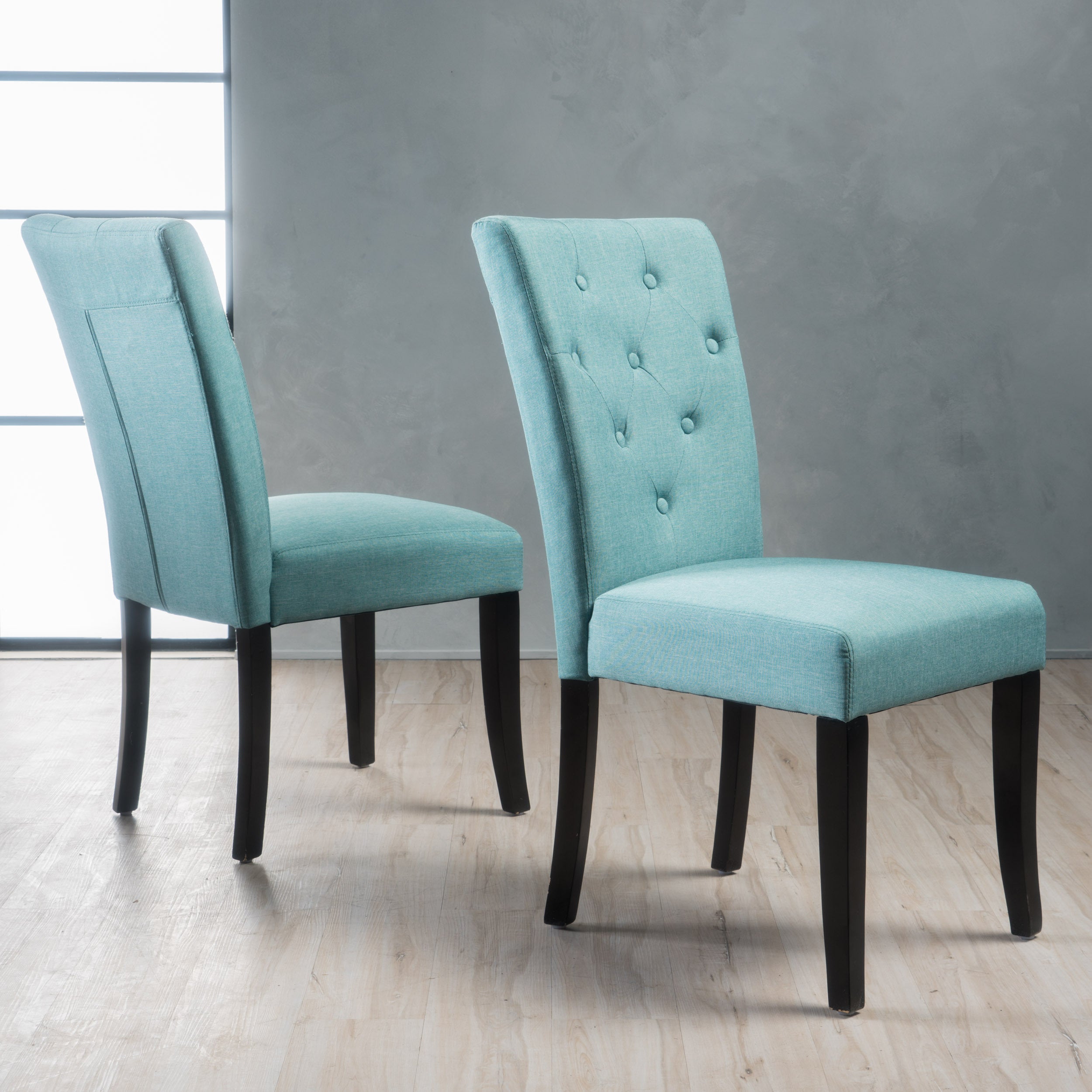 Modern Dining Chairs Set of 2 - Comfortable Kitchen & Dining Room Chairs with Sturdy Metal Legs - Perfect for Home, Restaurant, and Office Use