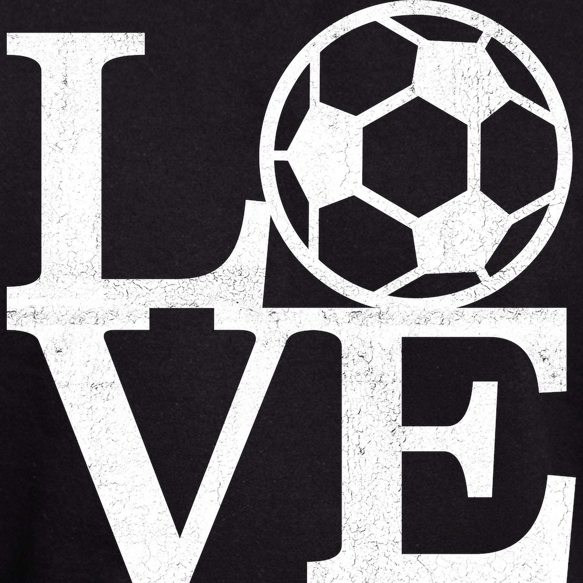 Men's Love Soccer Hoodie - Dark Regular Fit Pullover Sweatshirt for Soccer Fans | Casual Wear & Game Day Outfits