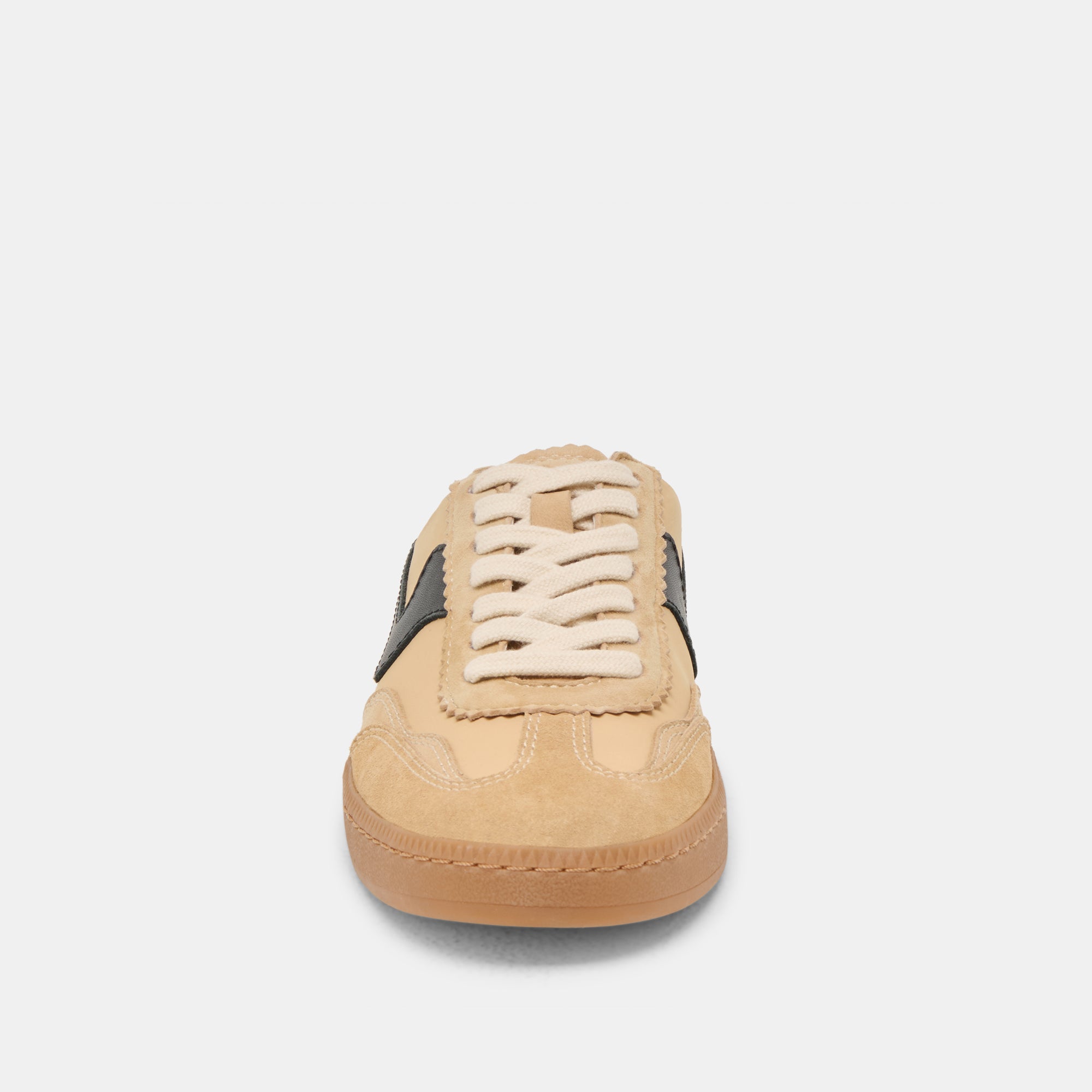 Notice Slide Sneakers in Tan Multi Suede - Comfortable Slip-On Shoes for Casual Wear, Walking & Everyday Outfits