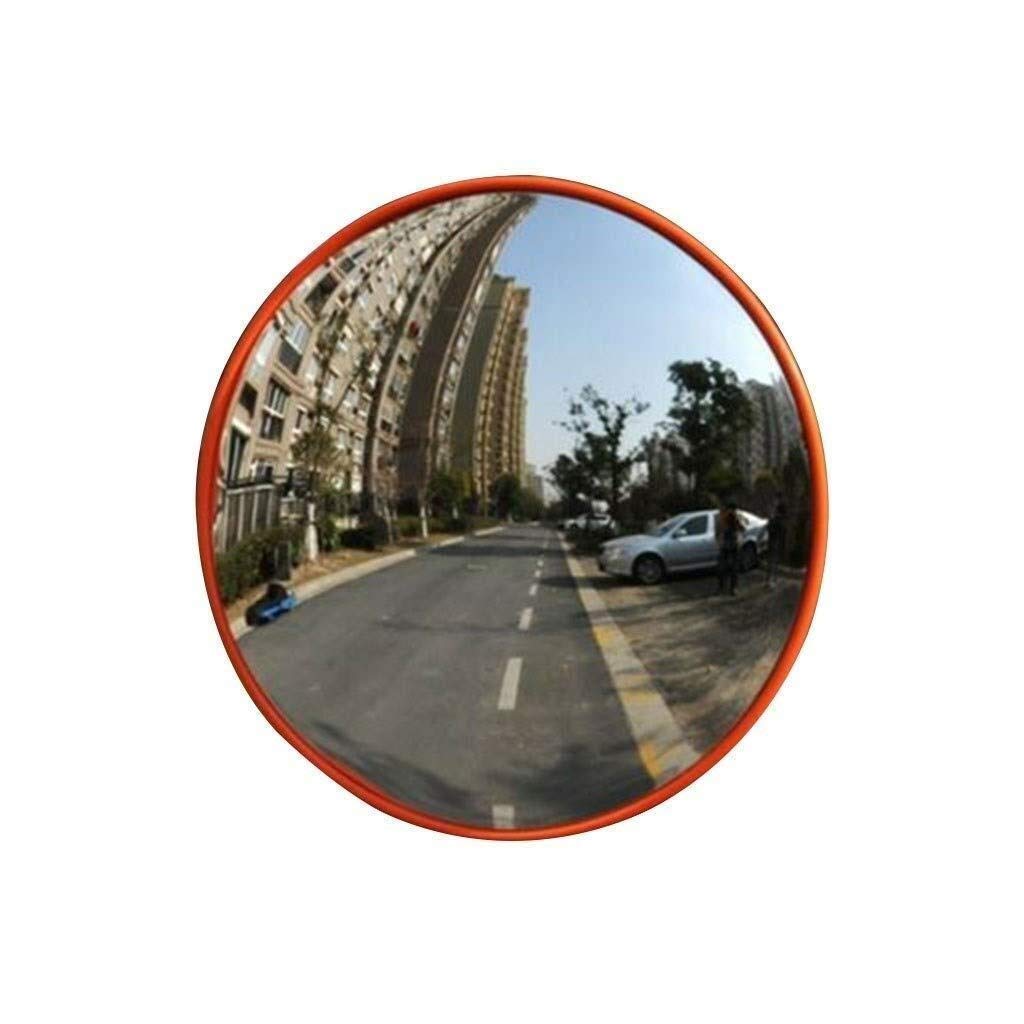 FXLYMR Security Convex Mirrors for Blind Spots - Wide Angle Rear View Mirrors Indoor/Outdoor Use - Ideal for Warehouses, Hospitals, Factories & Traffic Areas - Orange-Red Safety Mirrors with 360° Visibility
