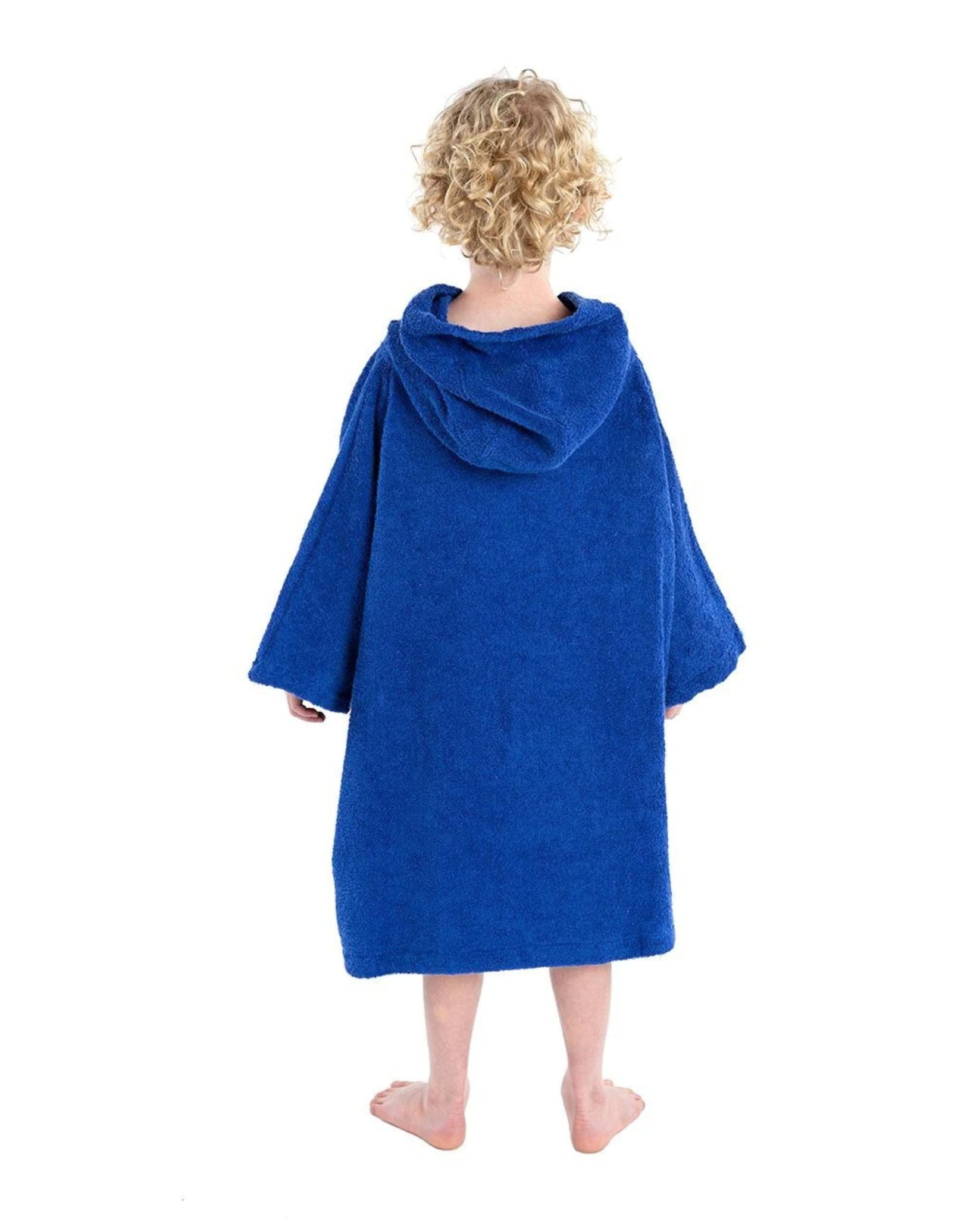 Kids Organic Cotton Short Sleeve Towel Poncho for Boys & Girls Ages 5-9 Years - Perfect for Beach, Pool & After Bath Time