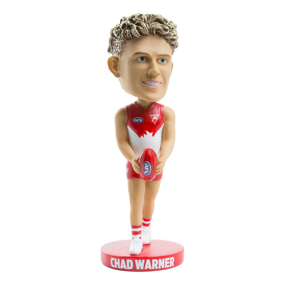 AFL Sydney Swans Chad Warner Bobblehead - Official AFL Collectible - Perfect for Fans, Sports Memorabilia & Home Decor