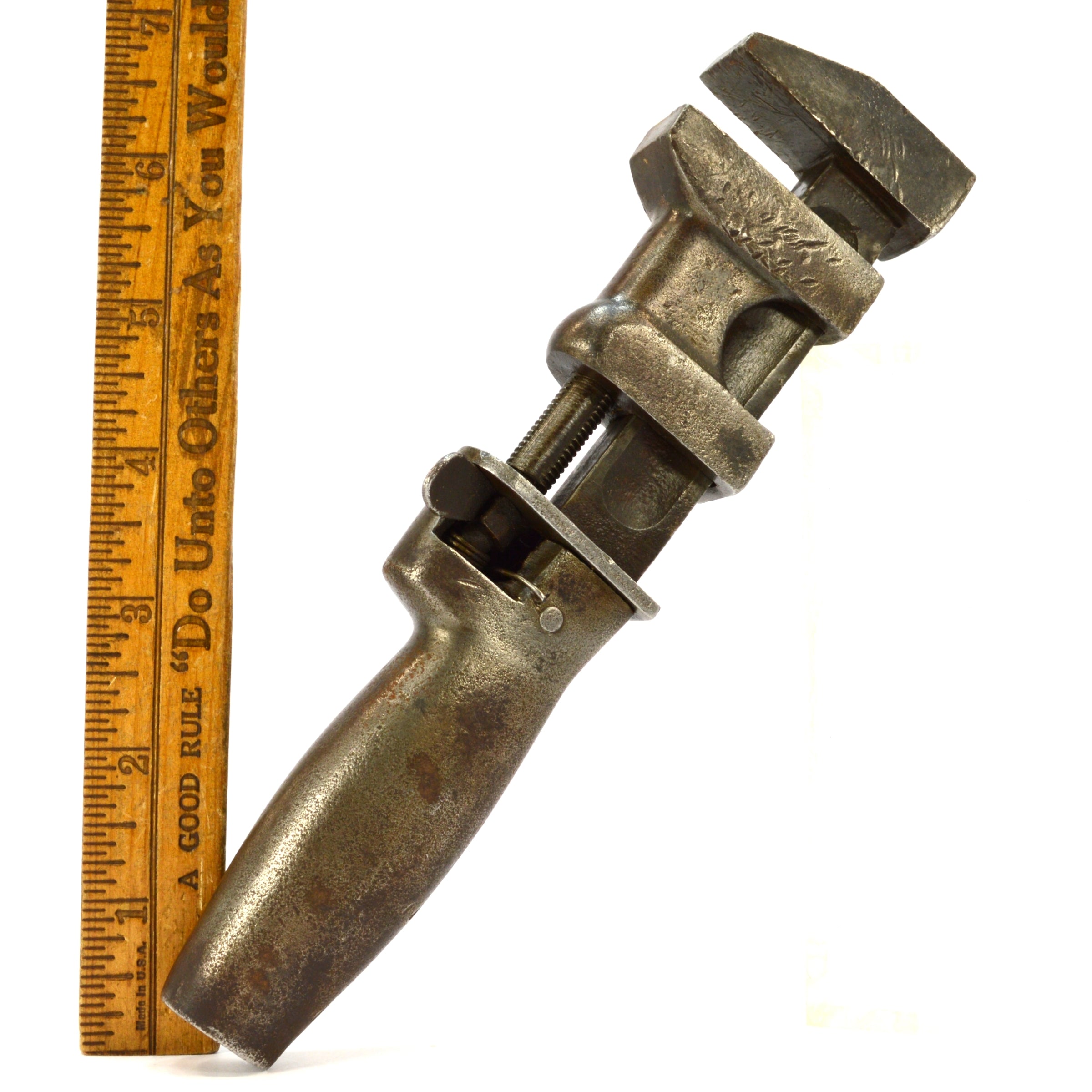 Vintage Quick Adjust Nut Wrench by J.H. Shepard & Co. Denver - Antique Thumb Toggle Tool c.1896 - Perfect for Collectors, Restoration Projects & Vintage Tool Enthusiasts
