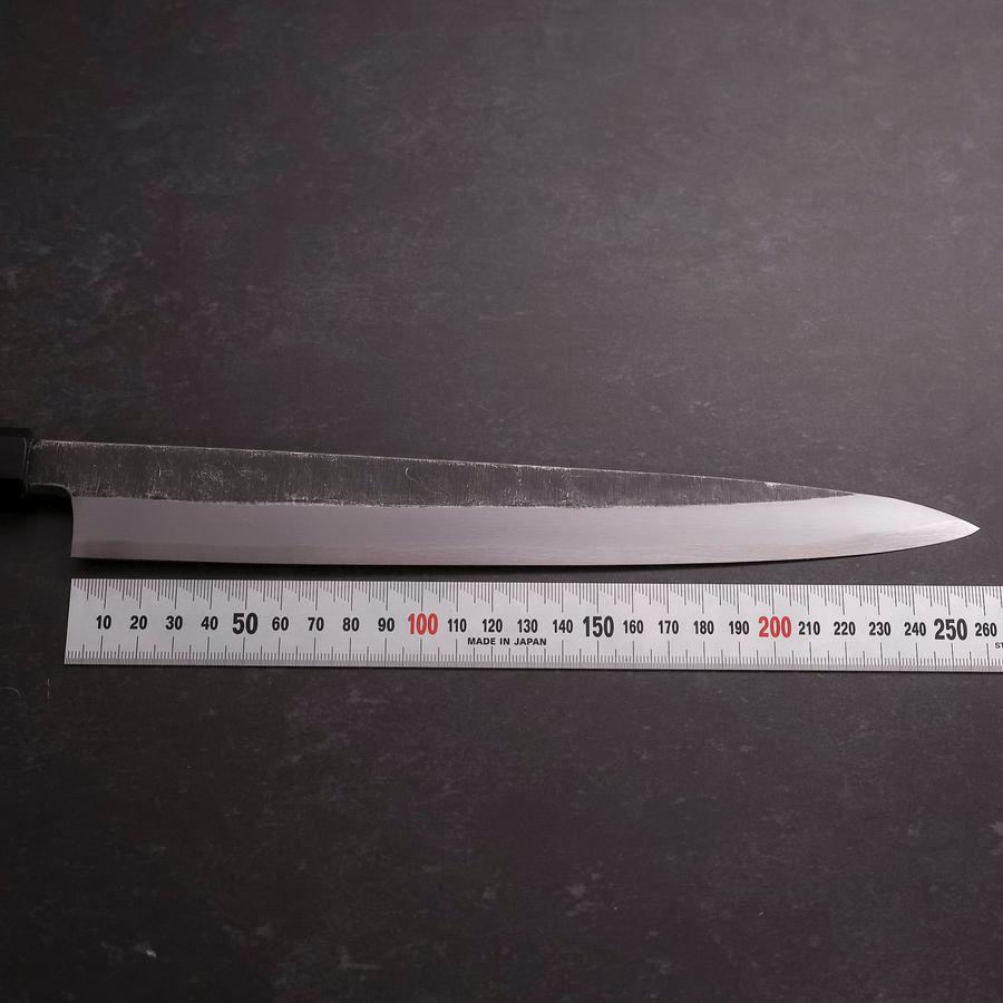 Premium Yanagiba Sushi Knife - Blue Steel #2 Kurouchi Finish with Buffalo Wenge Handle (270mm) - Perfect for Sushi Chefs & Japanese Cuisine Enthusiasts