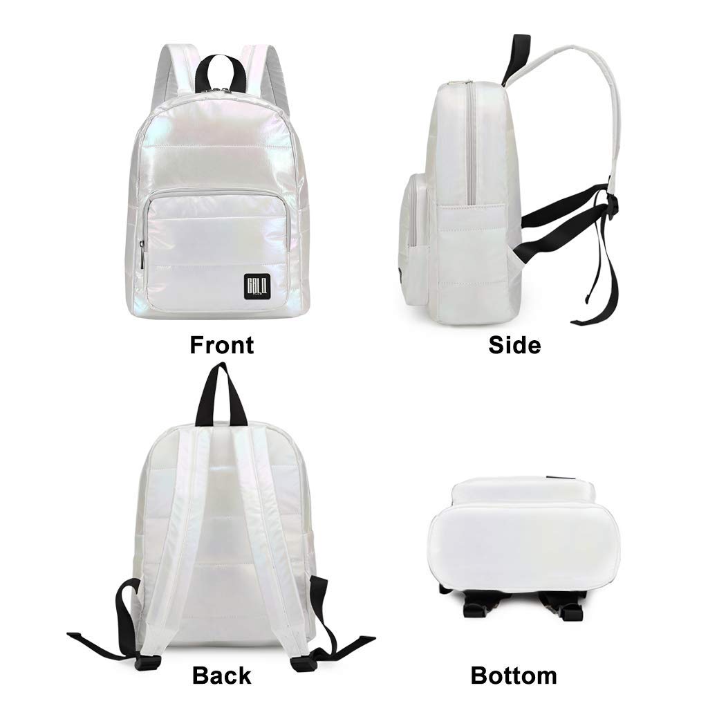 Women's Lightweight Quilted Backpack Purse - Waterproof & Stylish for Daily Use