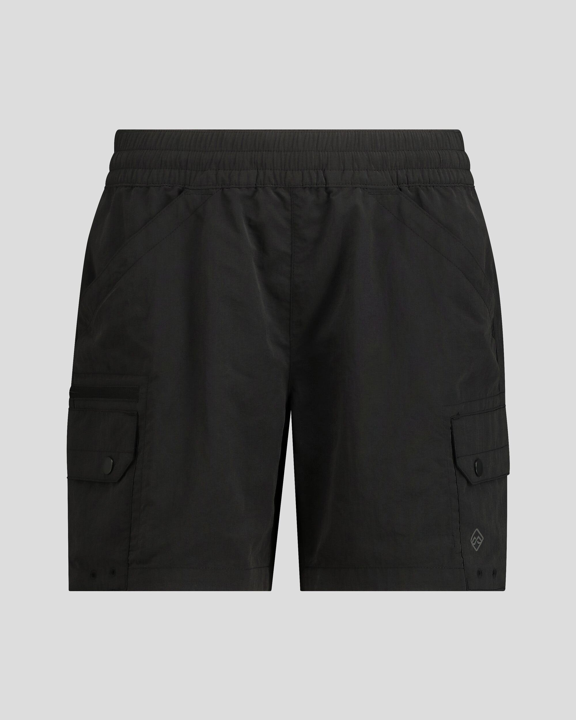 Women's EVRY Day Cargo Shorts - Comfortable Stretch Fabric Casual Shorts with Pockets for Hiking, Travel & Outdoor Activities (Black)
