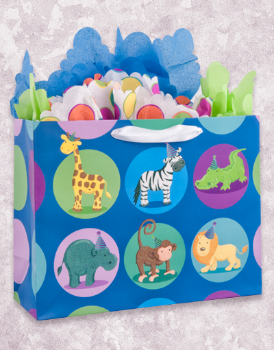Animal Party Gift Bags for Kids Birthday Favors - Cute Zoo Themed Goodie Bags for Birthday Parties, Baby Showers & Classroom Treats