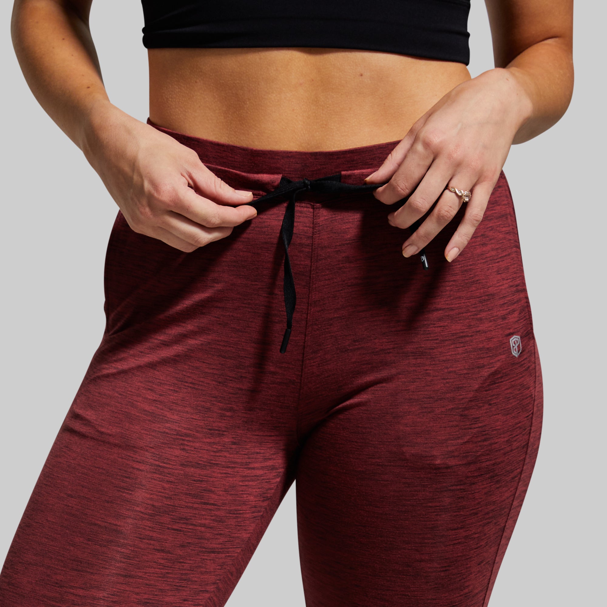 Women's Comfortable Athleisure Jogger Pants - Soft Lounge Pants for Relaxing at Home, Yoga, Running Errands (Maroon) - Perfect for Casual Wear, Travel & Cozy Weekends