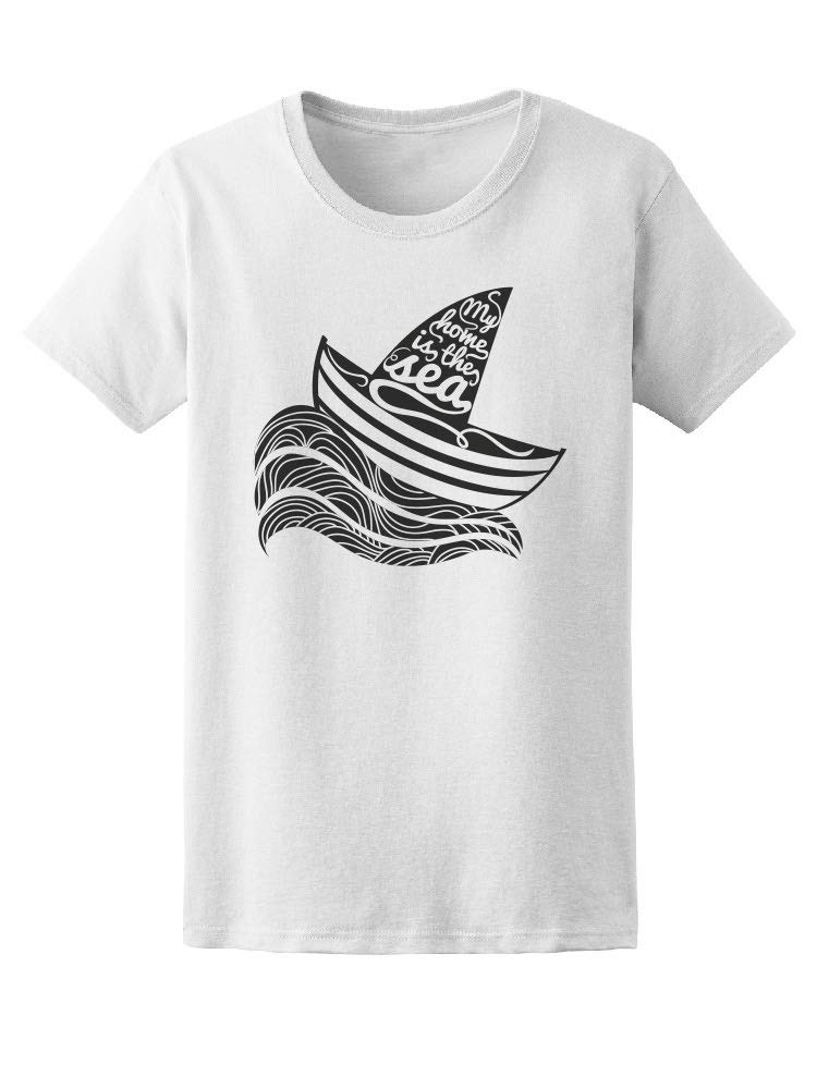My Home Is The Sea Graphic T-Shirt for Men - Comfortable Casual Wear for Beach, Vacation & Everyday Outfits