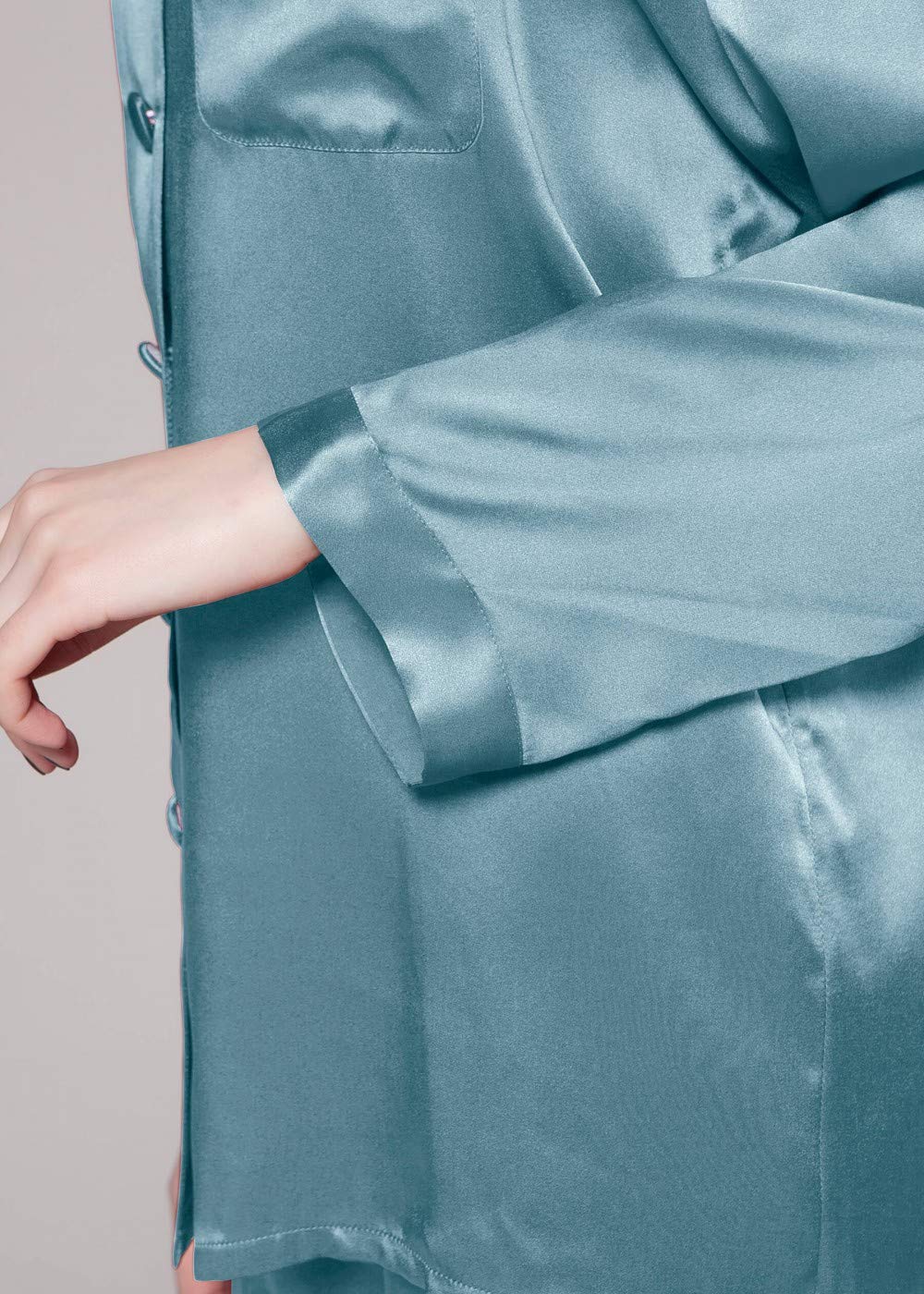 Luxury 100% Mulberry Silk Pajamas for Women - 22 Momme Pure Full Length Long Silk Nightwear | Elegant Sleepwear for Comfortable Nights & Relaxing at Home