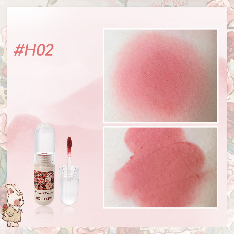 HOLD LIVE Bunny Garden Velvet Lip Cream - Long Lasting Matte Liquid Lipstick, Hydrating Non-Drying, Vegan & Cruelty Free - Perfect for Daily Wear, Parties & Special Occasions