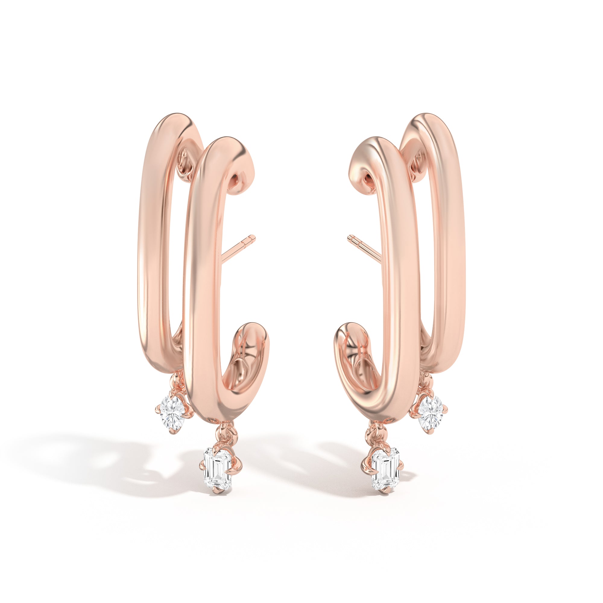 Elegant Double Cloud Dangle Earrings for Women - Boho Chic Jewelry Gift for Parties & Weddings