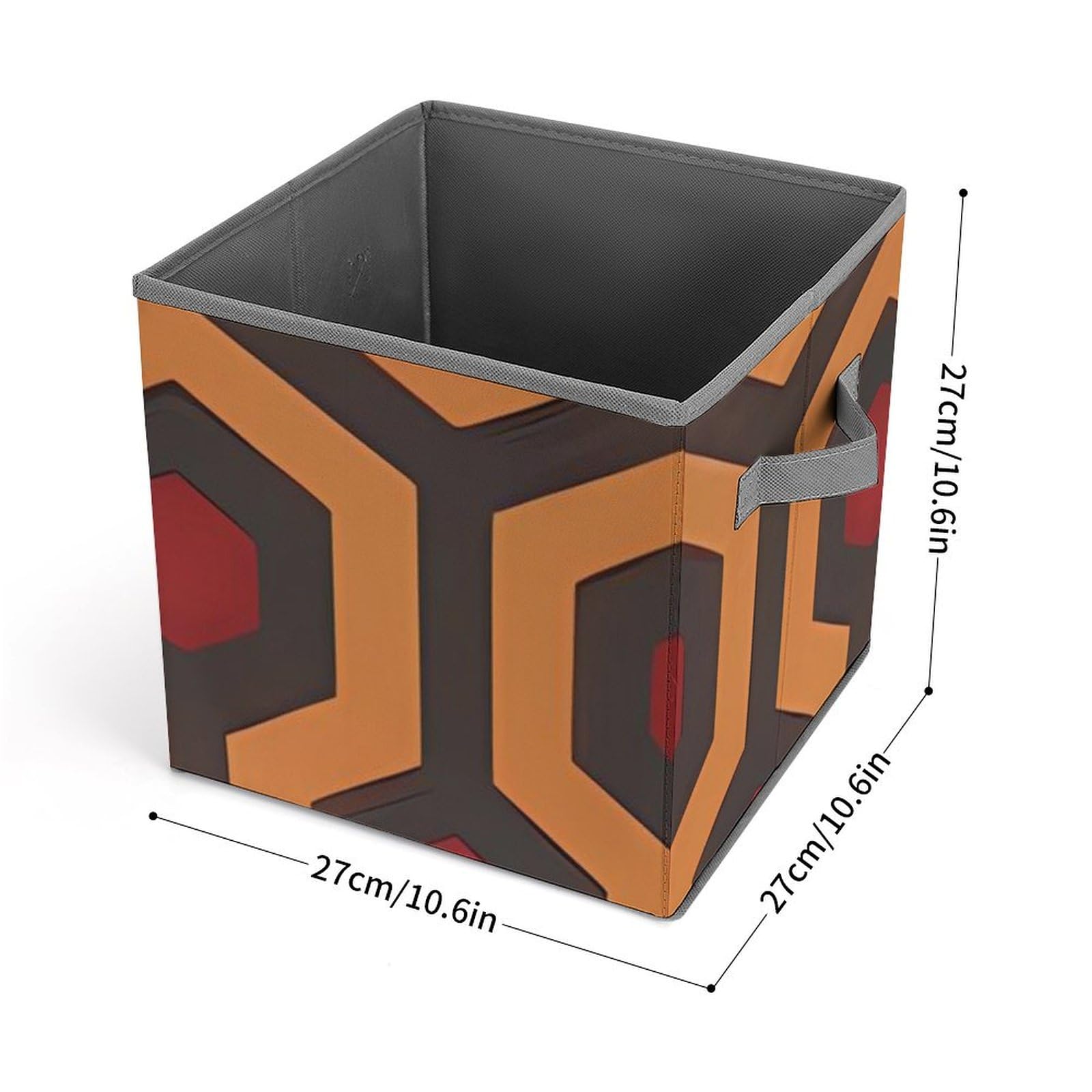 Collapsible Storage Bins with Handles - Printed Shining Overlook Design Organizing Baskets for Home, Office, Closet & Pantry Organization