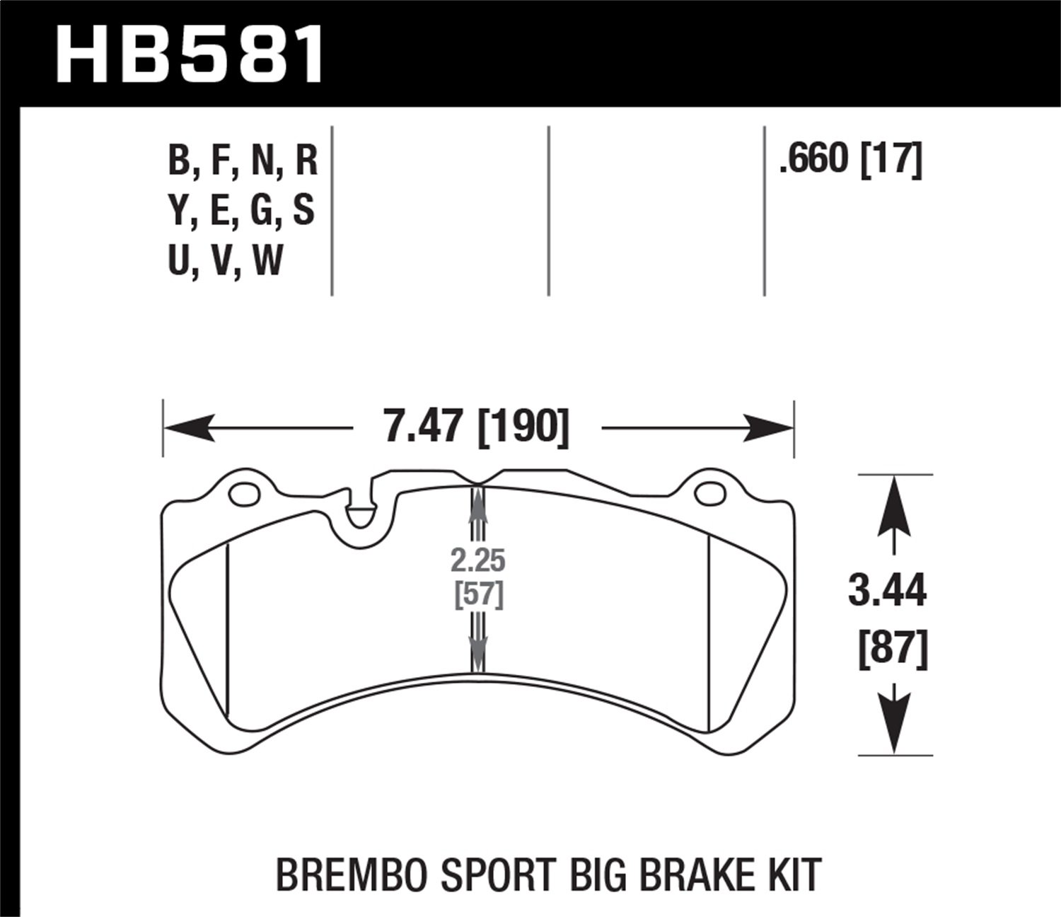 HB581F.660 HPS Performance Street Brake Pads - High Performance Braking for Sports Cars & Daily Driving | Perfect for Track Days, City Commutes & Mountain Roads