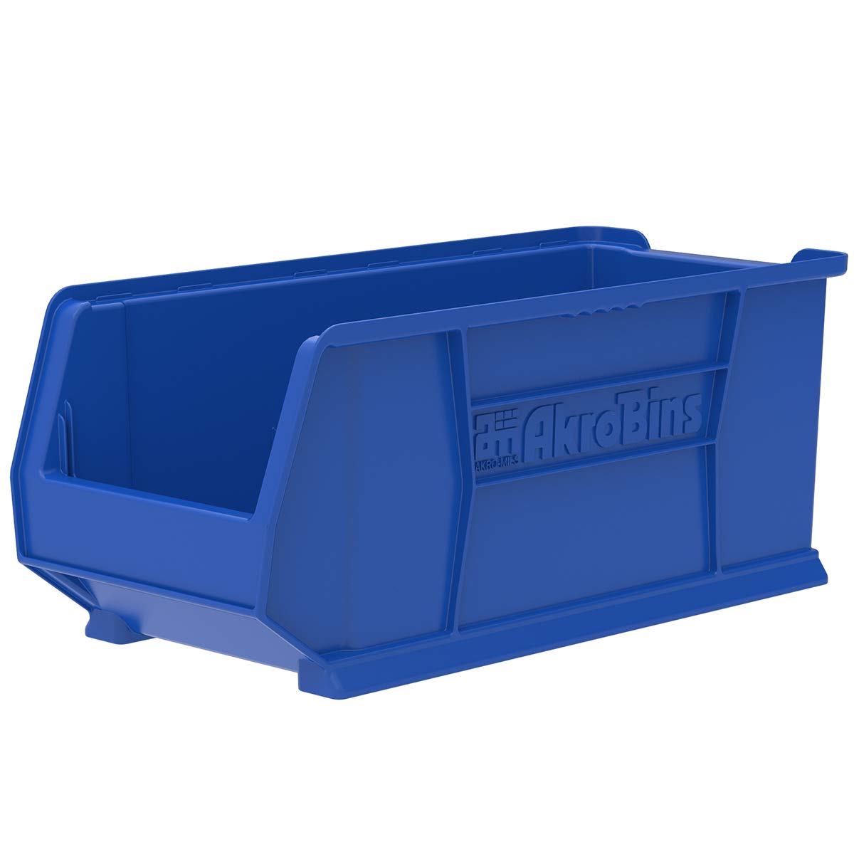 Akro-Mils 30287 Large Plastic Storage Bins - 4-Pack Stackable Organizer Bins for Garage, Classroom, Warehouse (24