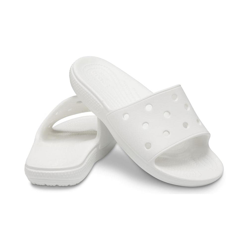 Crocs Unisex-Adult Classic Slide Sandals - Comfortable Waterproof Slip-On Shoes for Men & Women - Perfect for Beach, Pool, Gym & Casual Wear