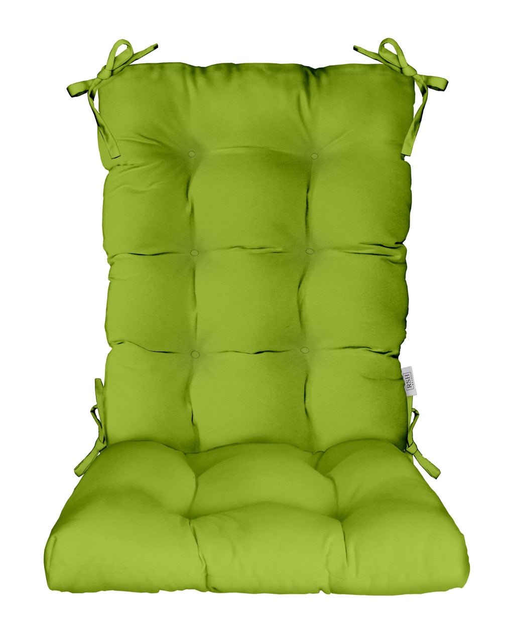 Sunbrella Canvas Greens Tufted Rocking Chair Cushion - Water-Resistant Outdoor Patio Furniture Cushion for Porch, Garden & Deck - Perfect for Relaxing & Lounging