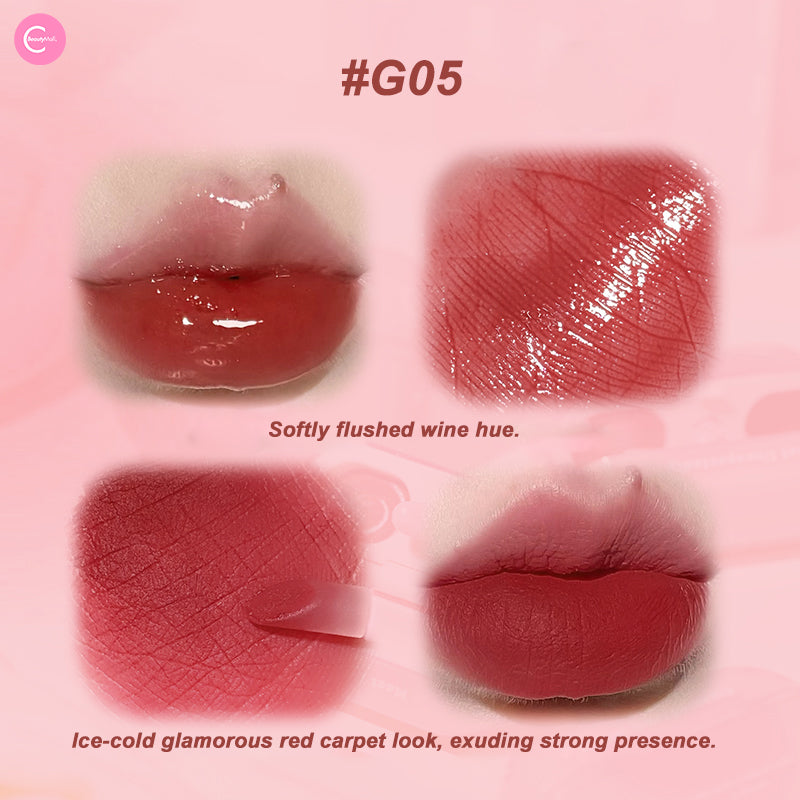 Gogotales Cloud Feel Dual Texture Lip Cream - Ultra Moisturizing & Long Lasting Matte & Glossy Lipstick - Perfect for Everyday Wear, Date Night & Special Occasions