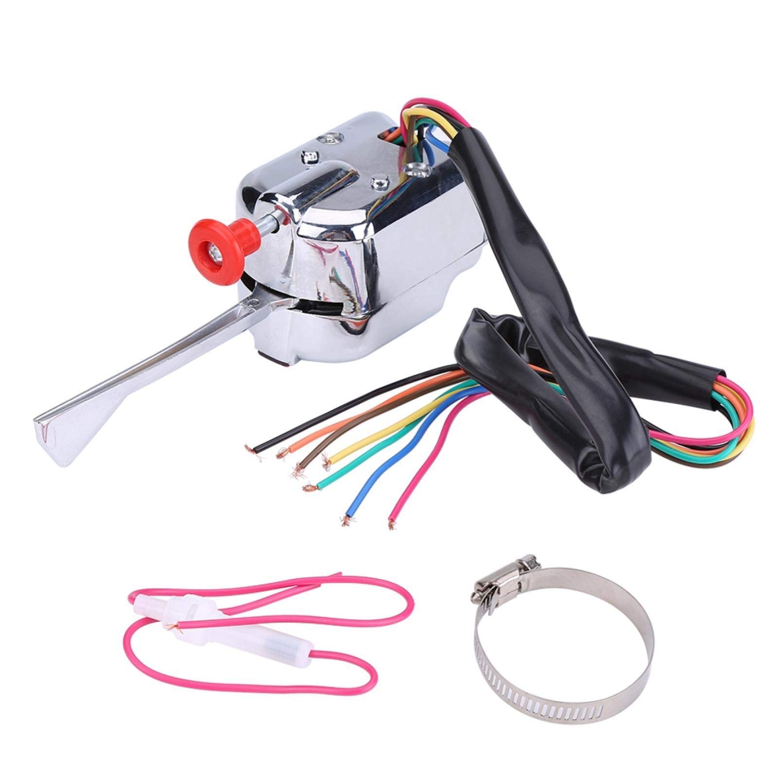Universal 12V Hot Rod & Street Rod Turn Signal Switch - High Performance Turn Signal Switch for Classic Cars, Hot Rods & Custom Vehicles - Perfect for Restoration Projects & Automotive Upgrades