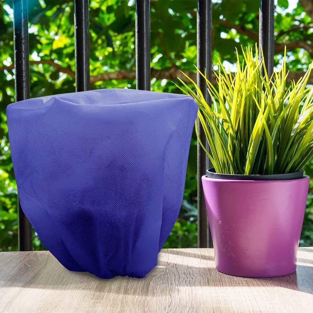 AGFABRIC 2-Pack Navy Plant Covers - 1.5oz 18.1