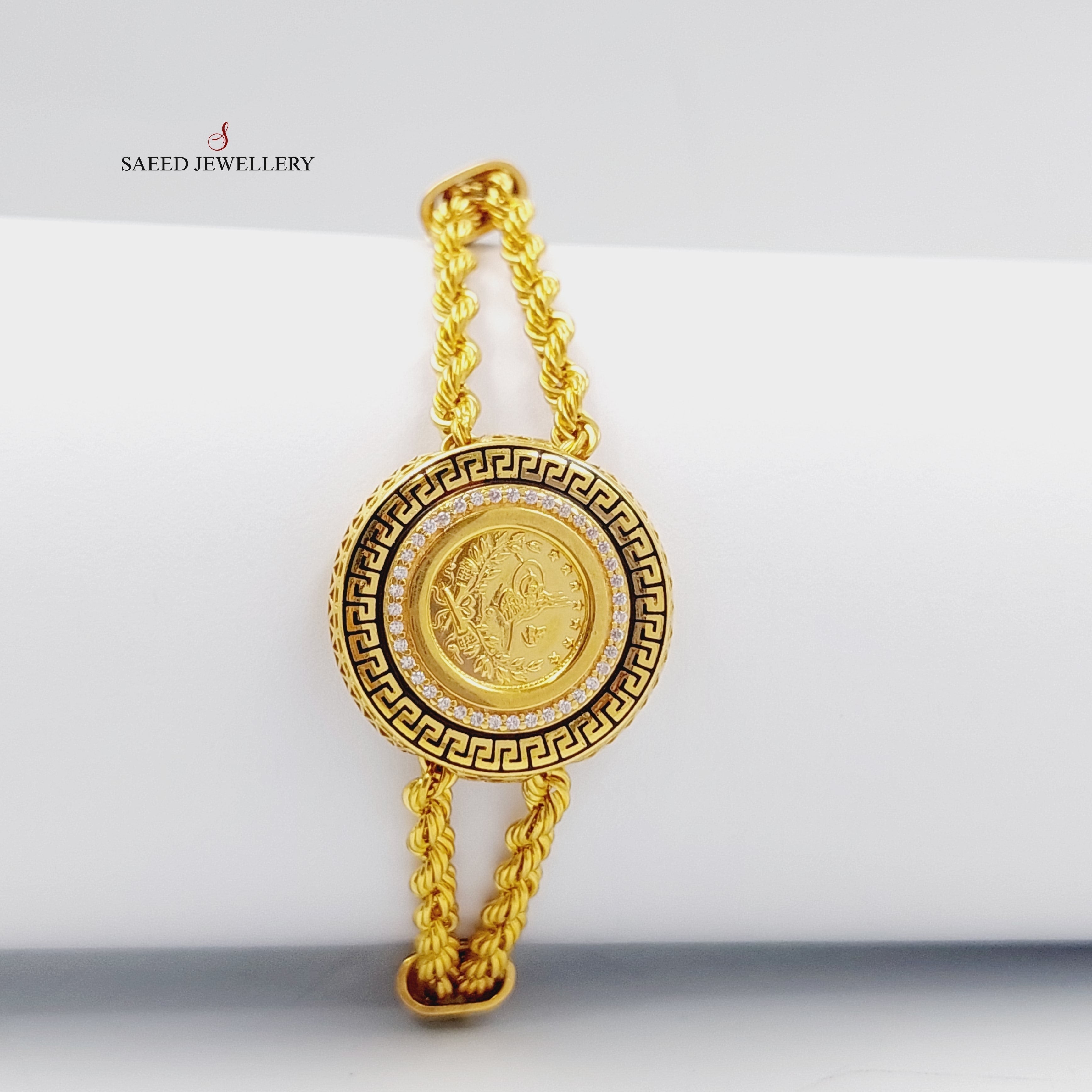 Enameled & Zircon Studded Rashadi Bracelet - Elegant Handmade Jewelry for Women - Perfect for Weddings, Parties & Special Occasions
