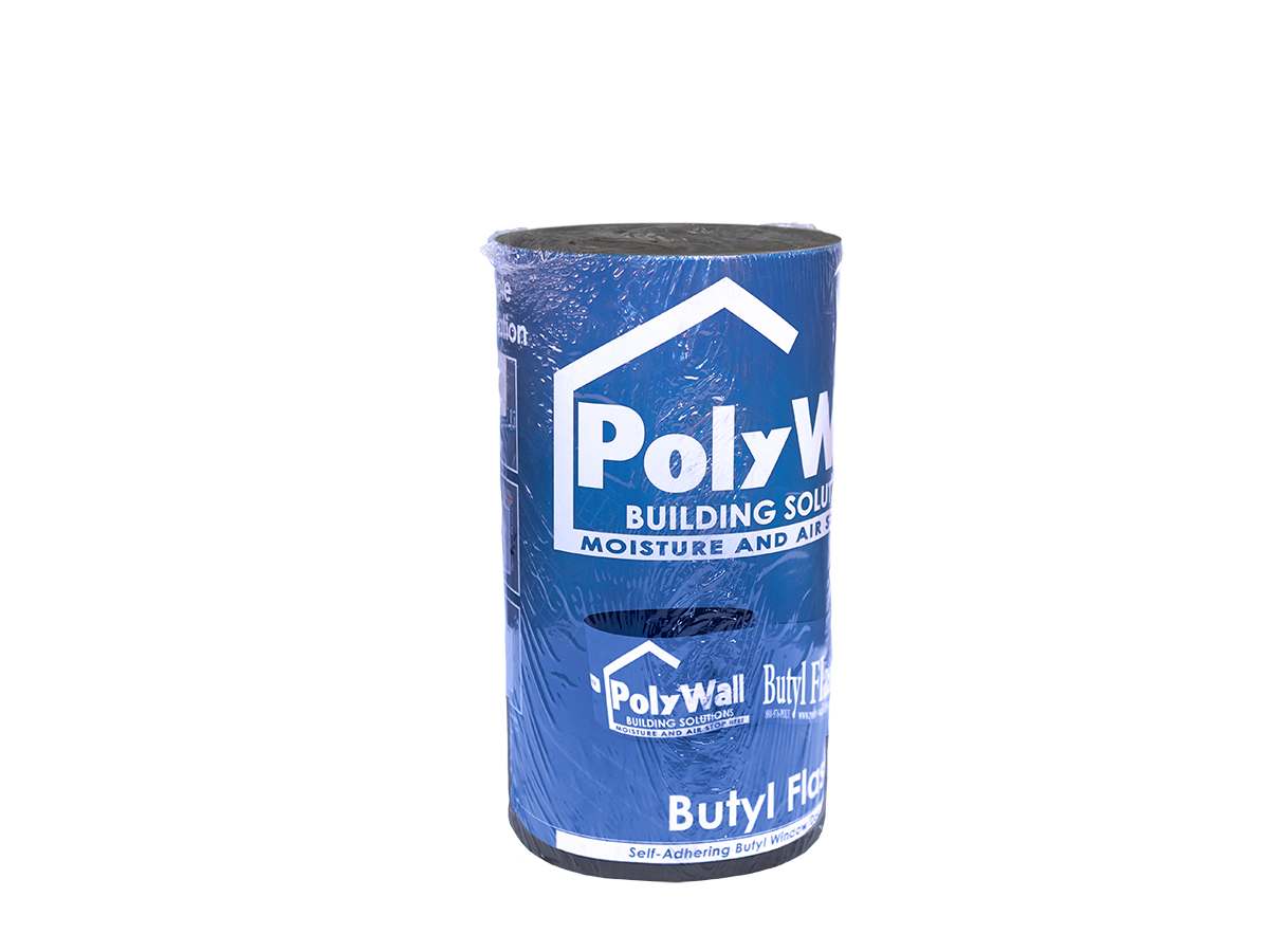 PolyWall Butyl Flash Window Flashing Tape 12” x 100’ Roll - Waterproof Sealant for Windows, Doors & Roofs - Perfect for Home Construction & Weatherproofing Projects