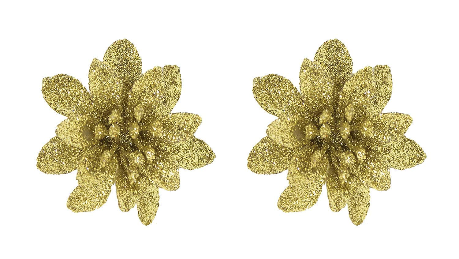 Glitter Hair Clips for Women & Girls - Golden Hair Accessories for Parties, Weddings & Everyday Style (Pack of 3)