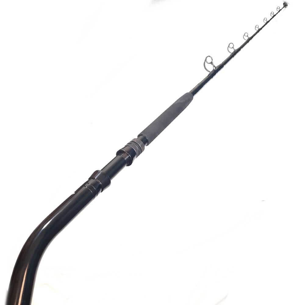 Capt. Harry’s Blackout Series Swordfish 50lb Deep Drop Fishing Rod - Heavy Duty Offshore Saltwater Trolling Rod for Deep Sea Fishing & Bottom Fishing