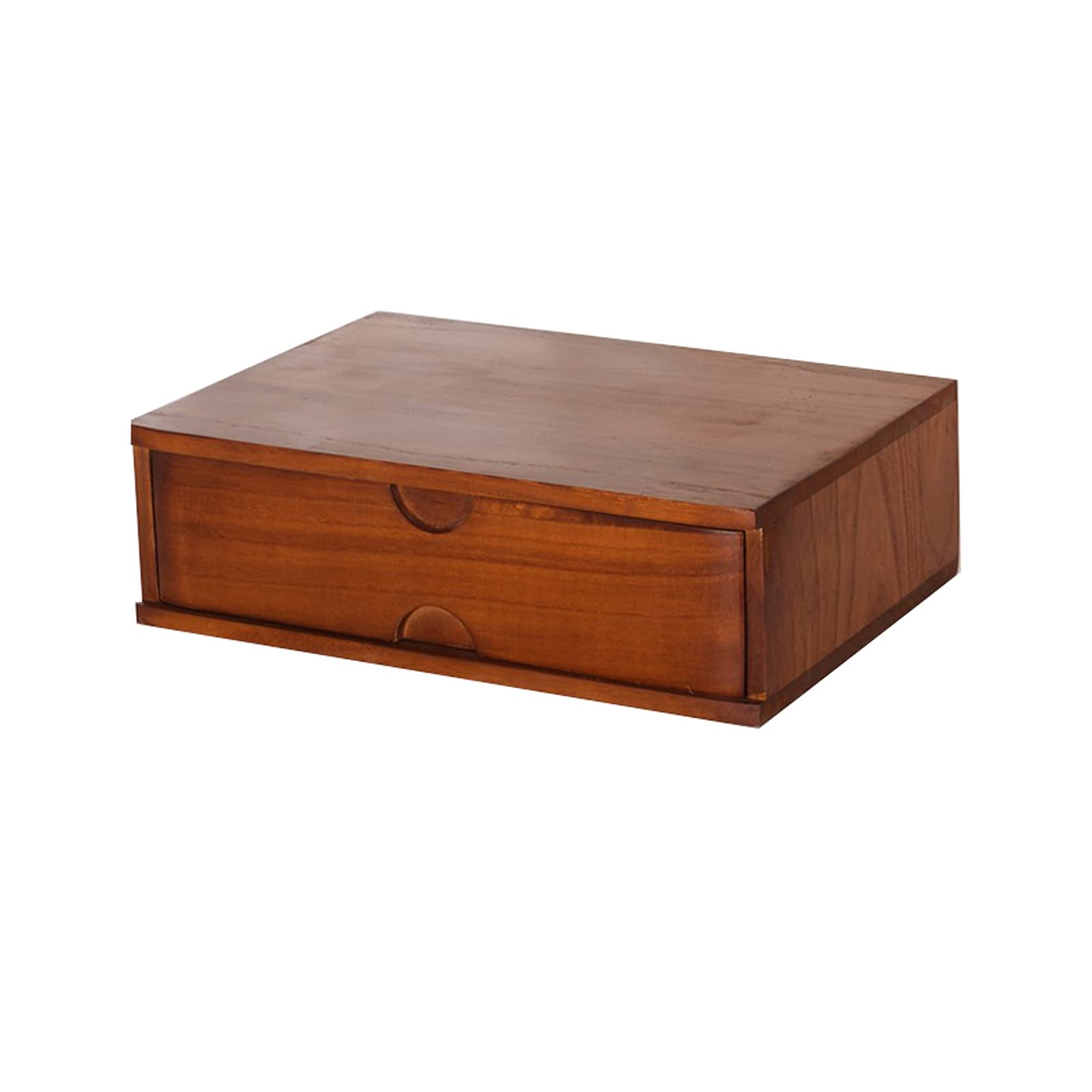 Wooden 3-Tier Desktop Drawer Organizer - Durable Home Office Storage Box for Files, Supplies & Accessories | Space-Saving Desk Organizer for Office, Study & Workspace (1-Drawer Style)
