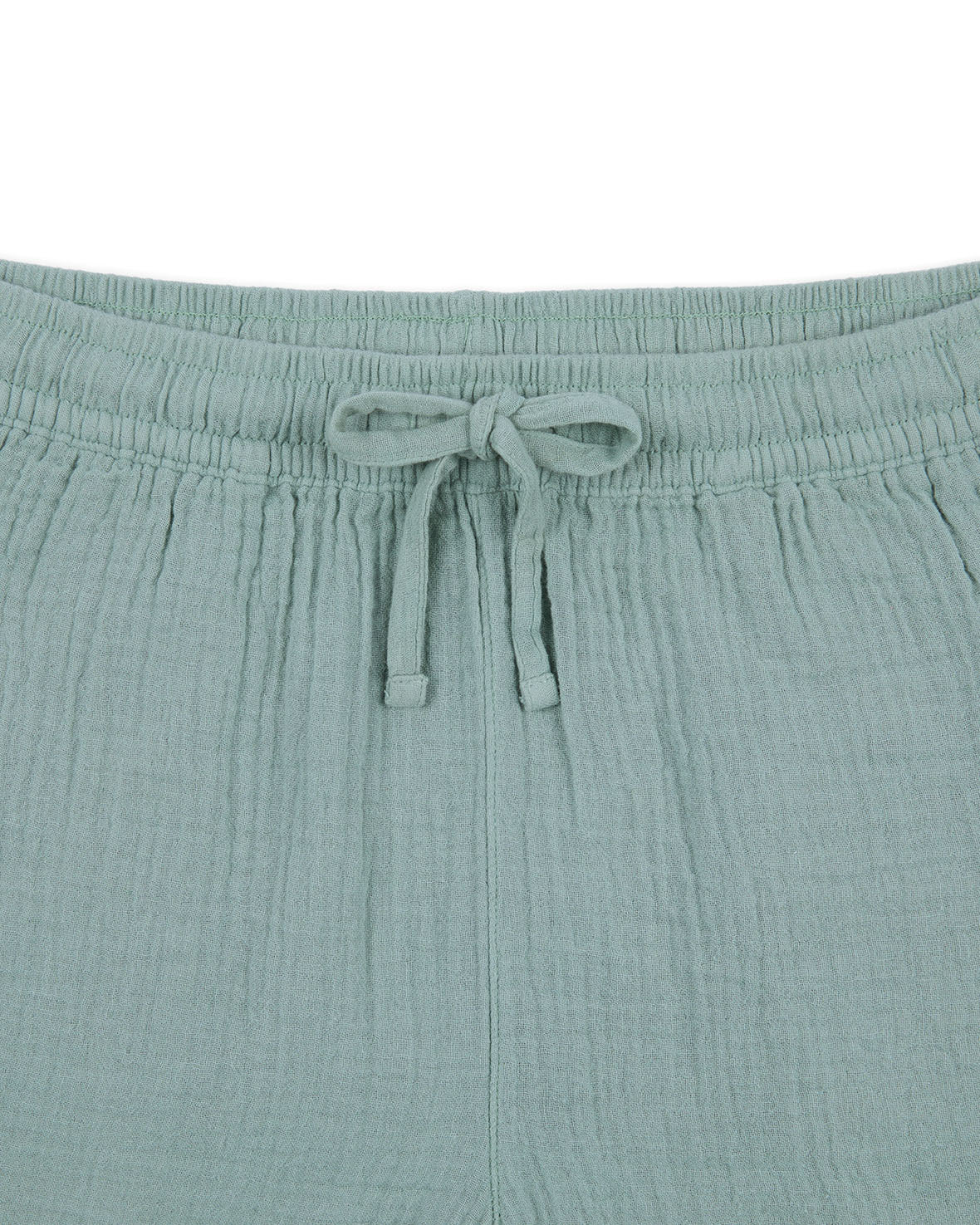 Breathable Cotton Cheesecloth Shorts for Women - Sage Green | Comfortable & Stylish Casual Wear for Summer, Beach, and Lounge