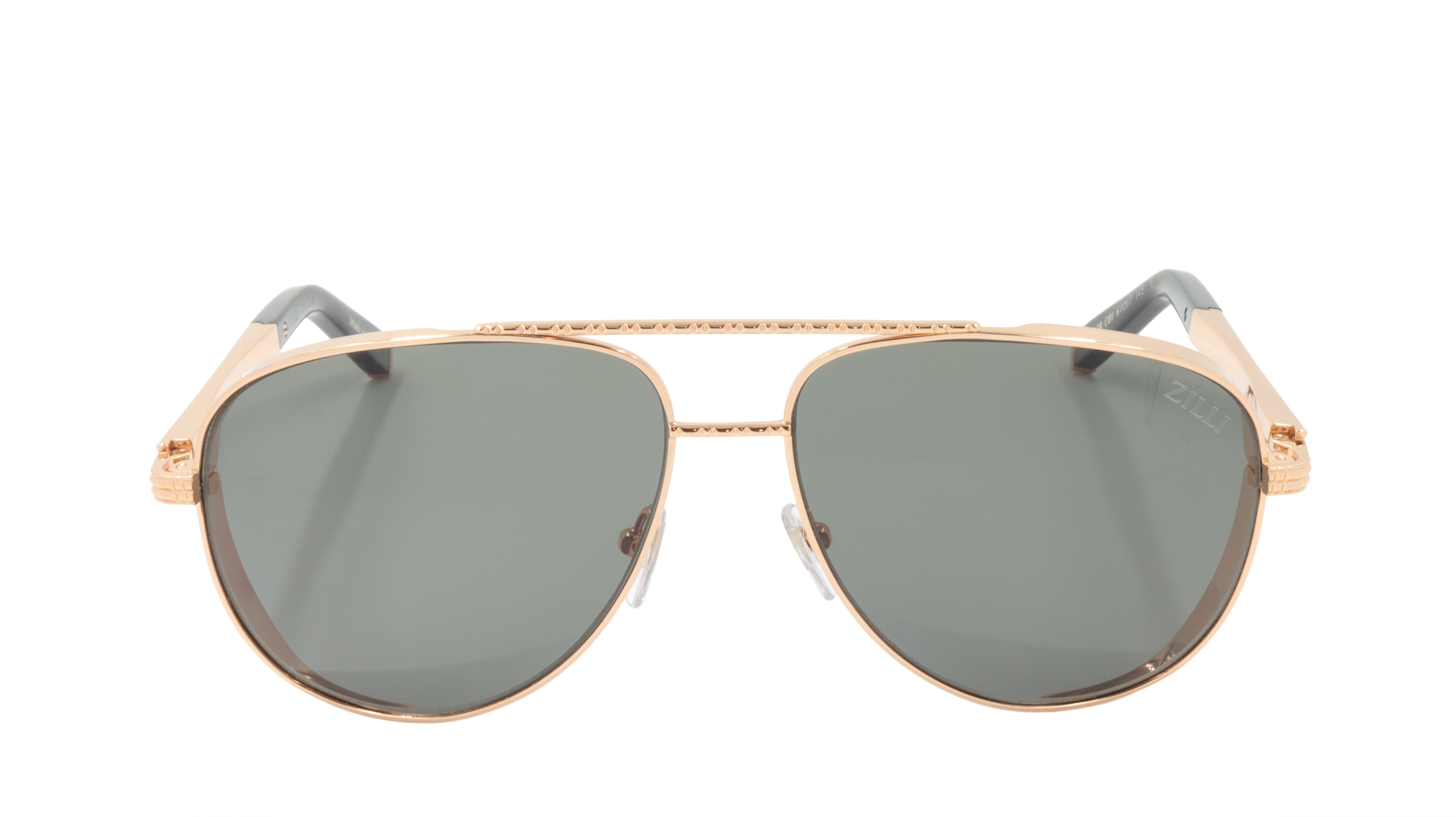 ZILLI Luxury Sunglasses for Men & Women - Titanium Acetate Frame with Polarized Lenses - Handmade in France - Model ZI 65028 C01 - Perfect for Driving, Travel & Fashion Accessories