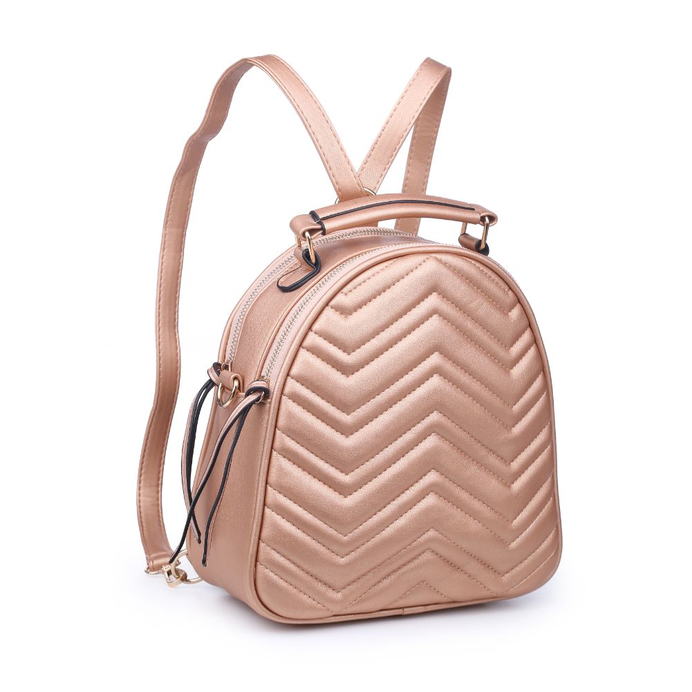 Constance V Stitch Double Zip Backpack for Women - Stylish Leather Laptop Backpack with Multiple Pockets - Perfect for Work, Travel & College