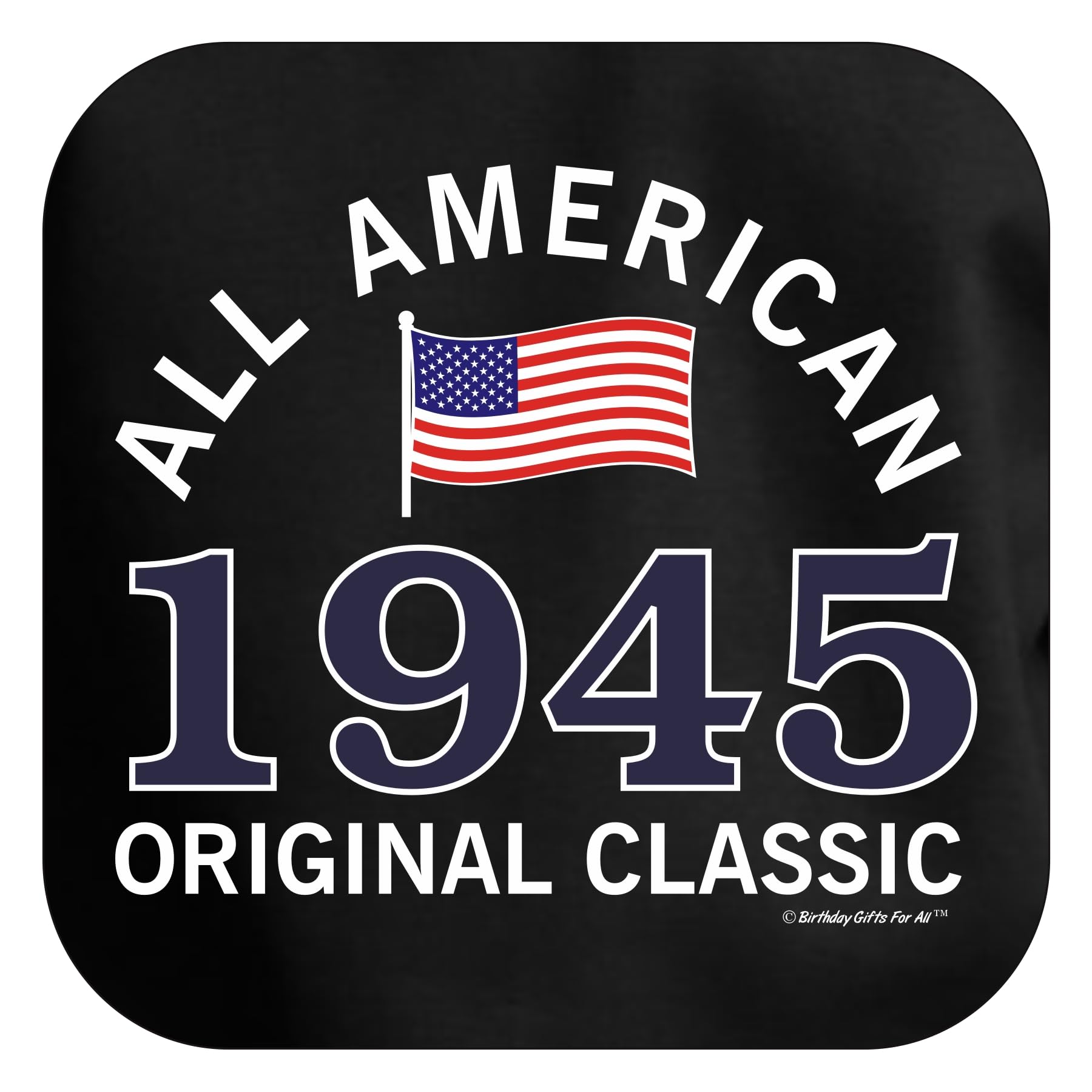 80th Birthday Shirt - Premium All American Classic Crewneck Sweatshirt for Milestone Year | Perfect Birthday Gifts for Men & Women | Great for Parties, Family Reunions & Special Celebrations